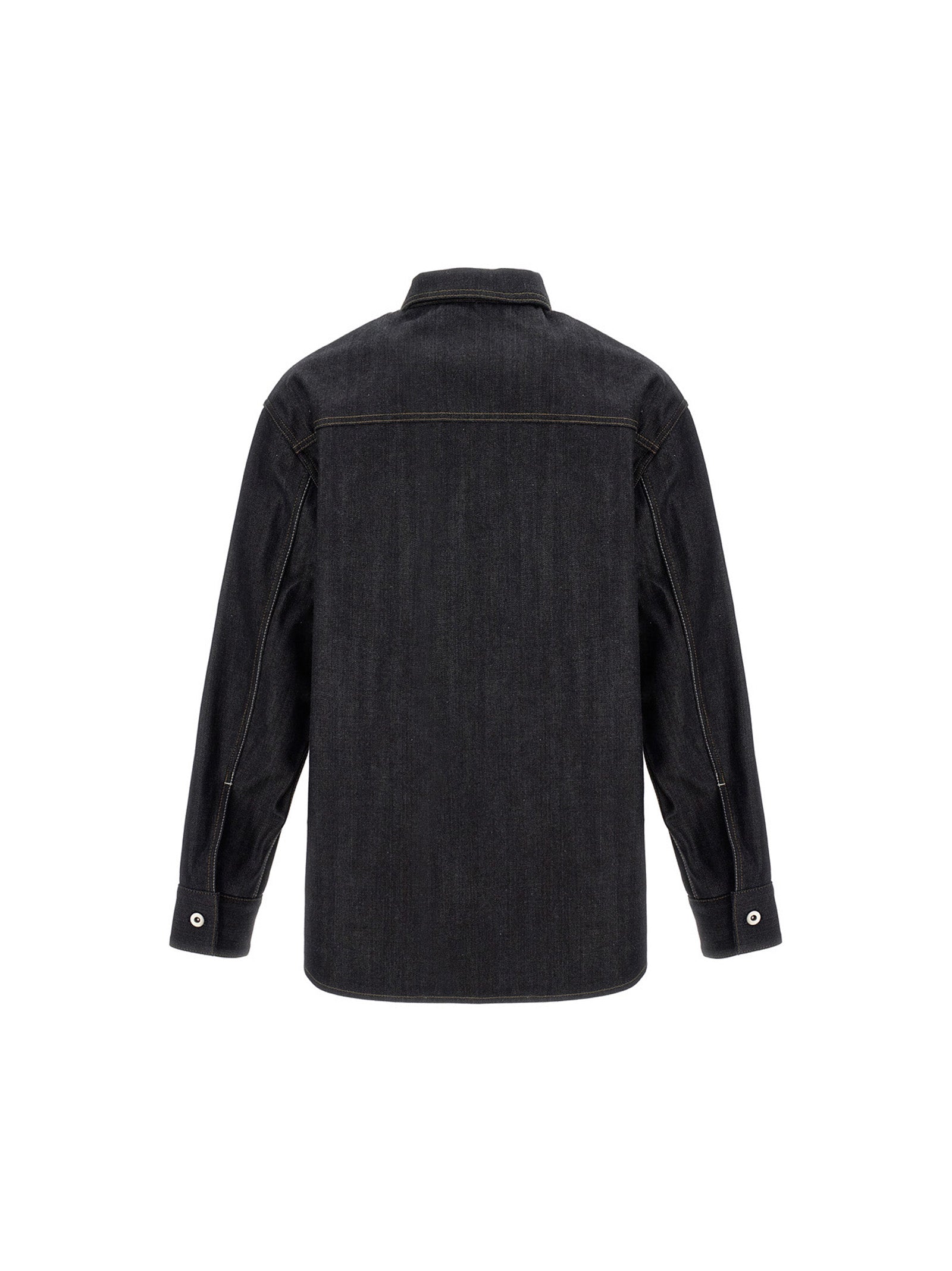 Jil Sander Blue Cotton Men's Blouse
