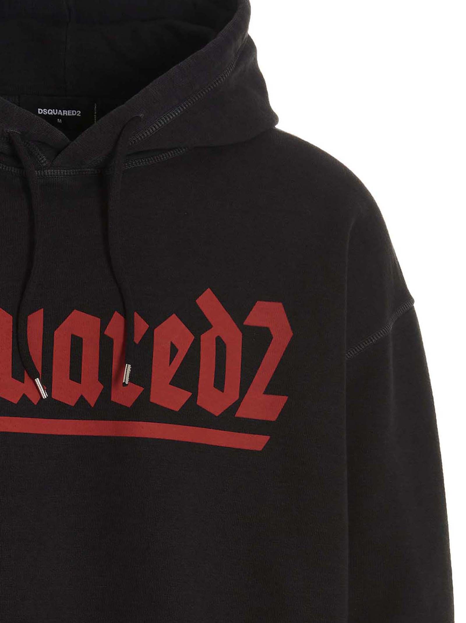 Dsquared² Black Cotton Men's Sweatshirt