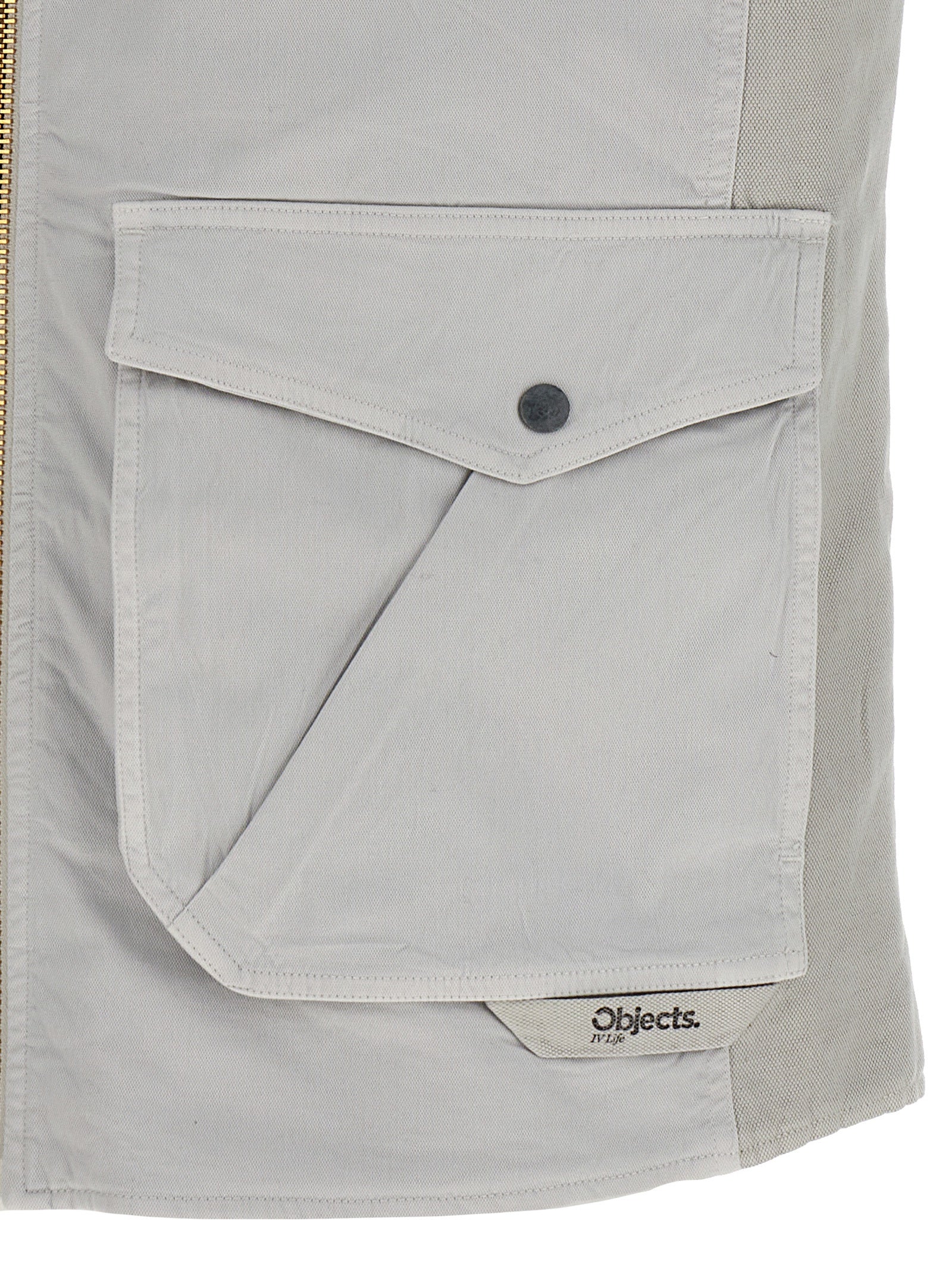 Objects IV Life Gray Cotton Sleeveless Men's Jacket