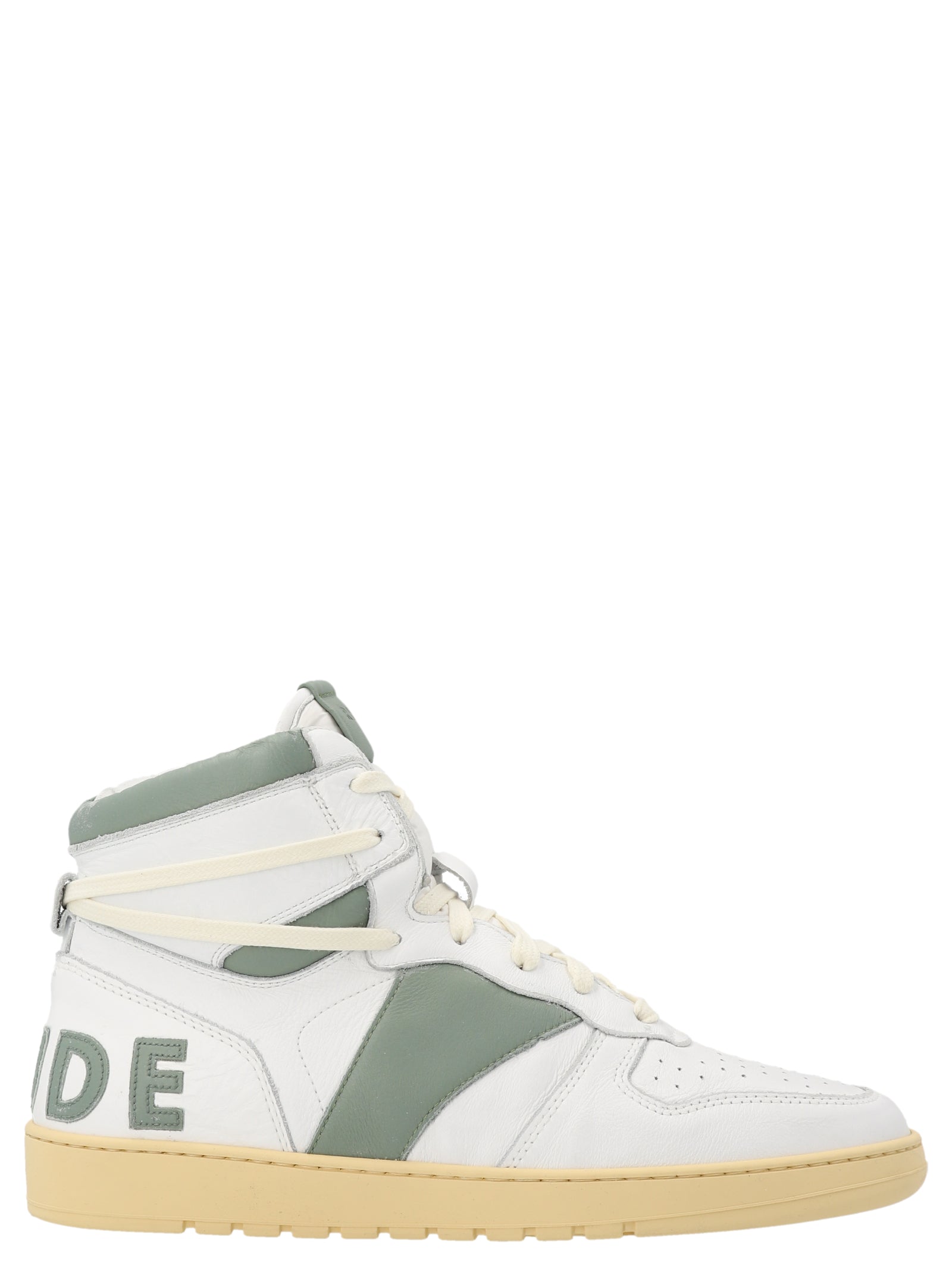 Rhude Bicolor Calfskin High Top Men's Sneakers
