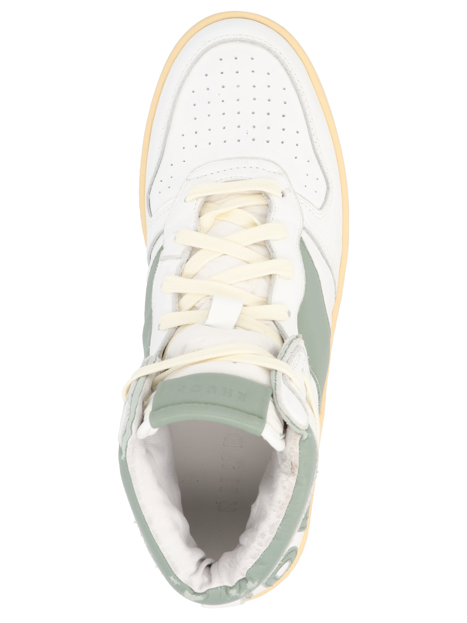Rhude Bicolor Calfskin High Top Men's Sneakers