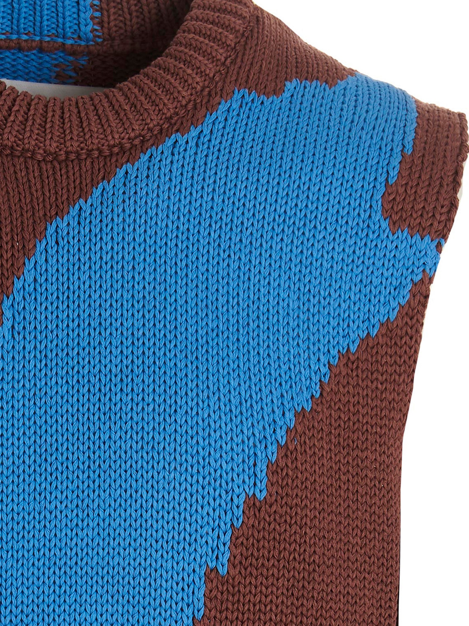 Jil Sander Multicolor Cotton Sleeveles Men's Sweater