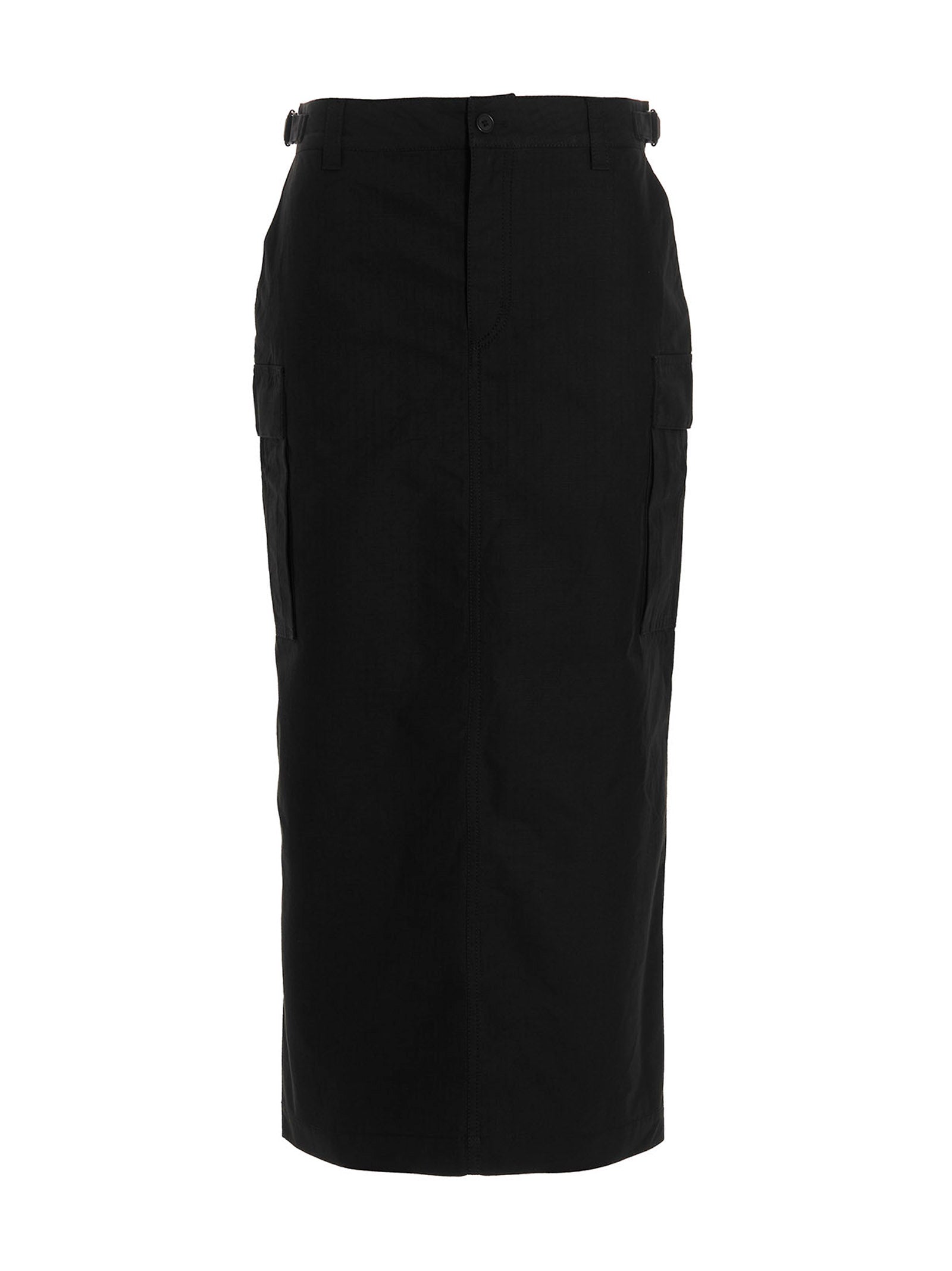 Wardrobe.Nyc Black Cotton Midi Women's Skirt