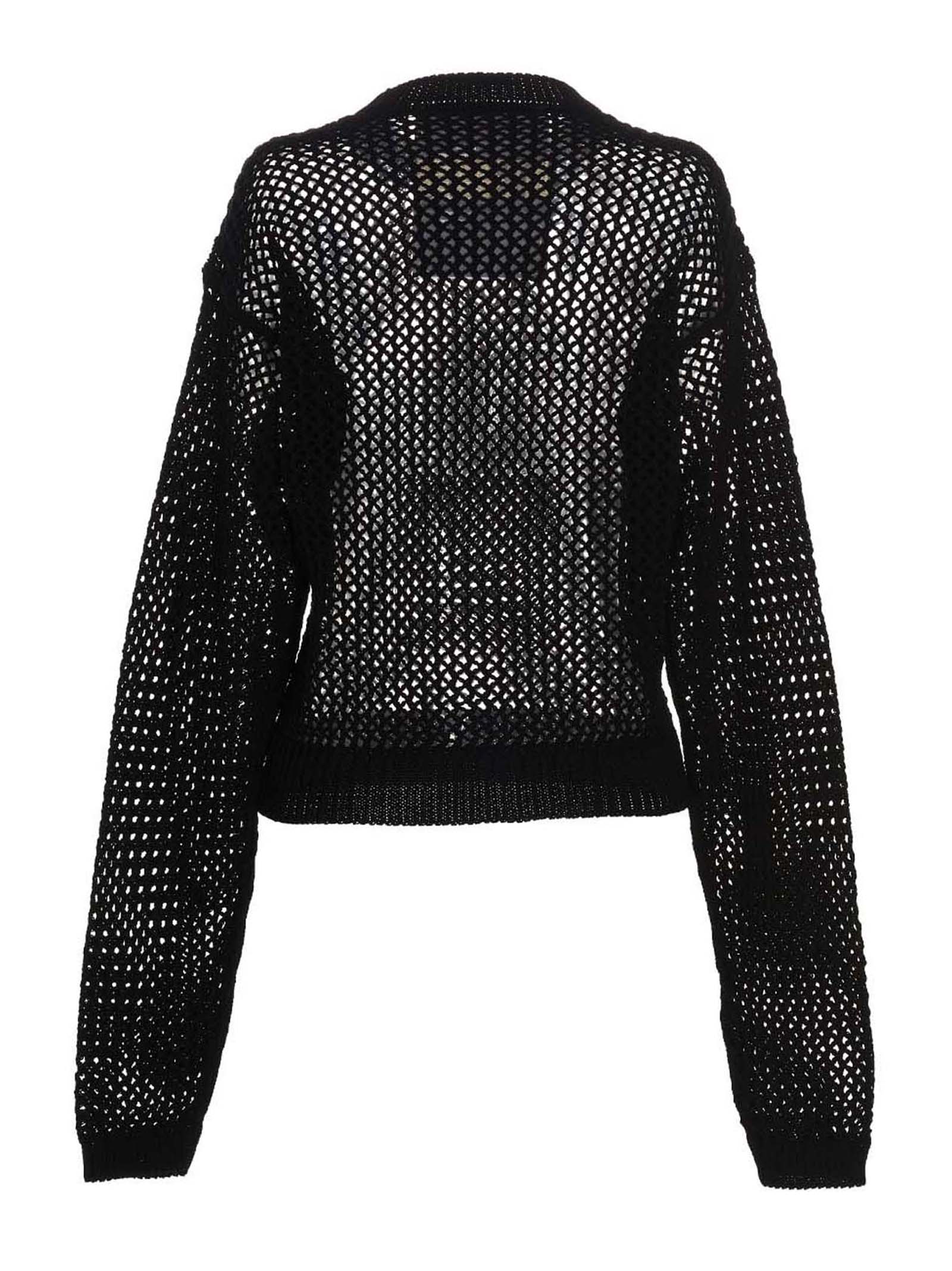 RAMAEL Black Cotton Women's Cardigan