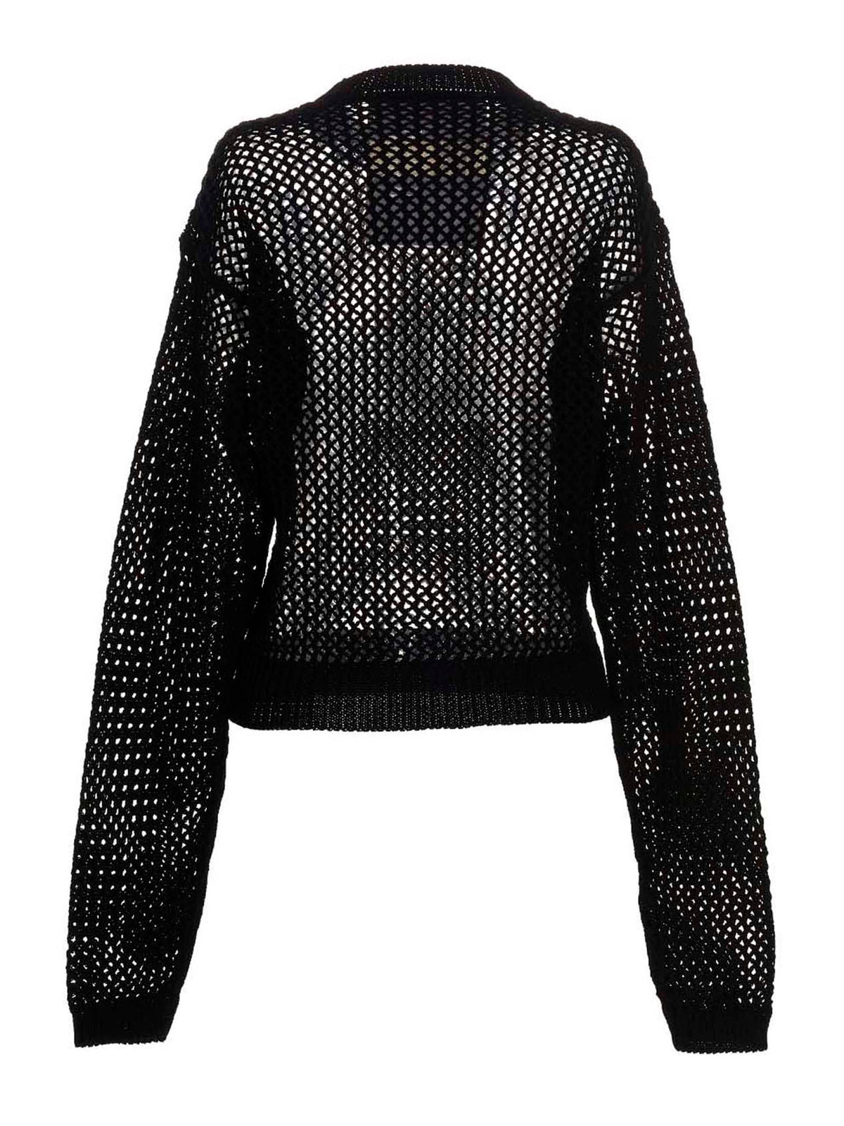 RAMAEL Black Cotton Women's Cardigan