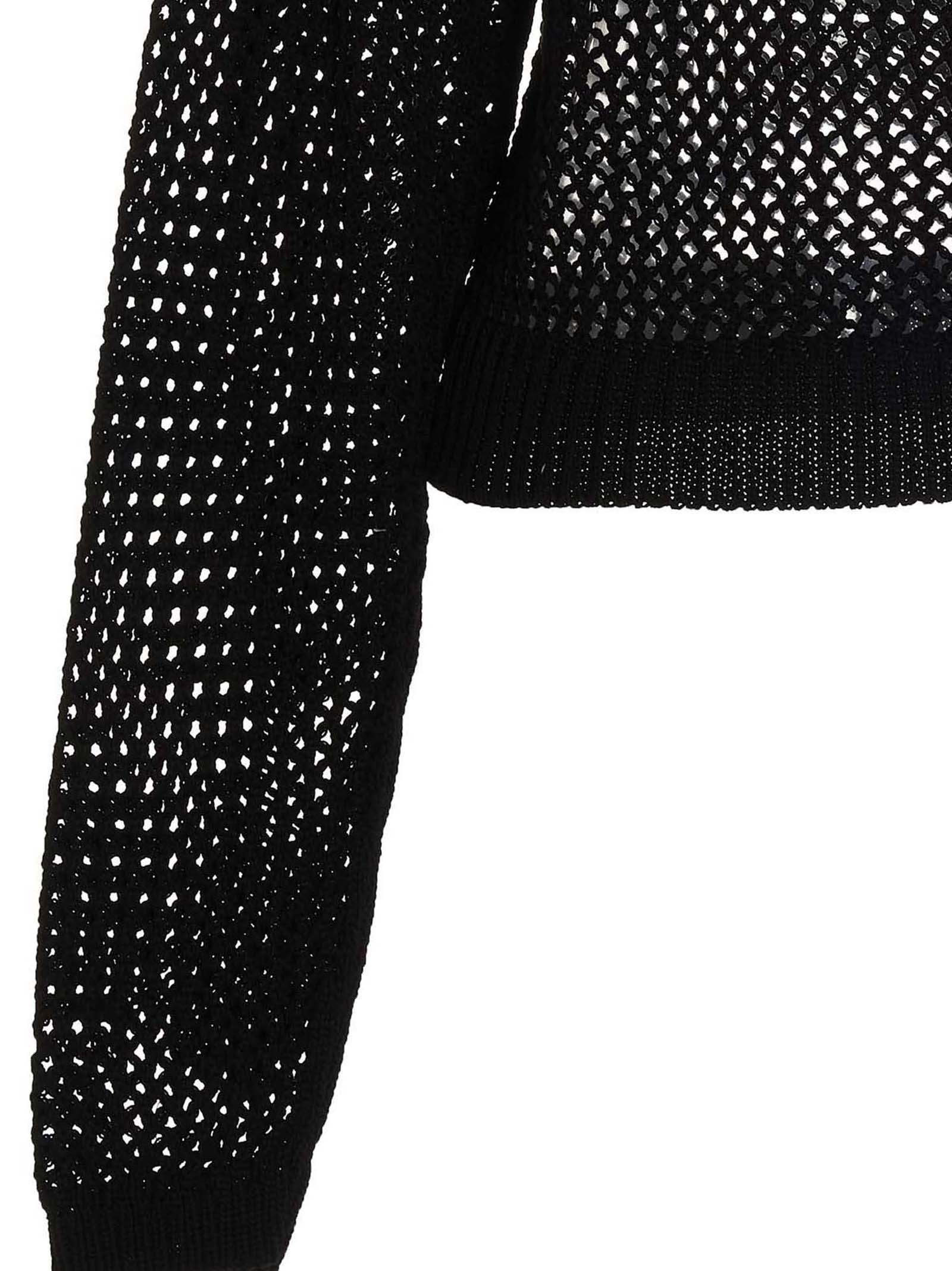 RAMAEL Black Cotton Women's Cardigan