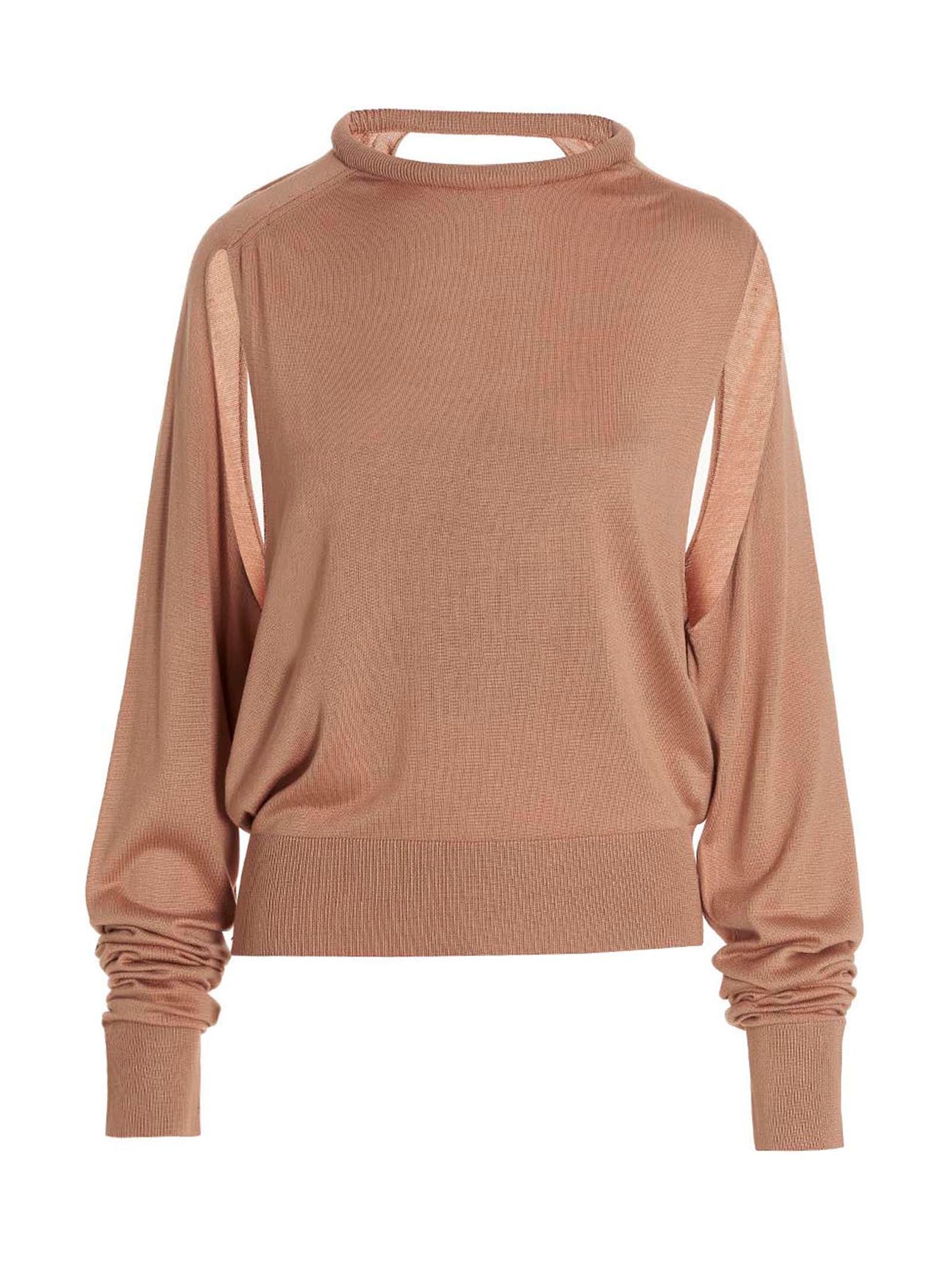 RAMAEL Beige Silk Women's Cardigan