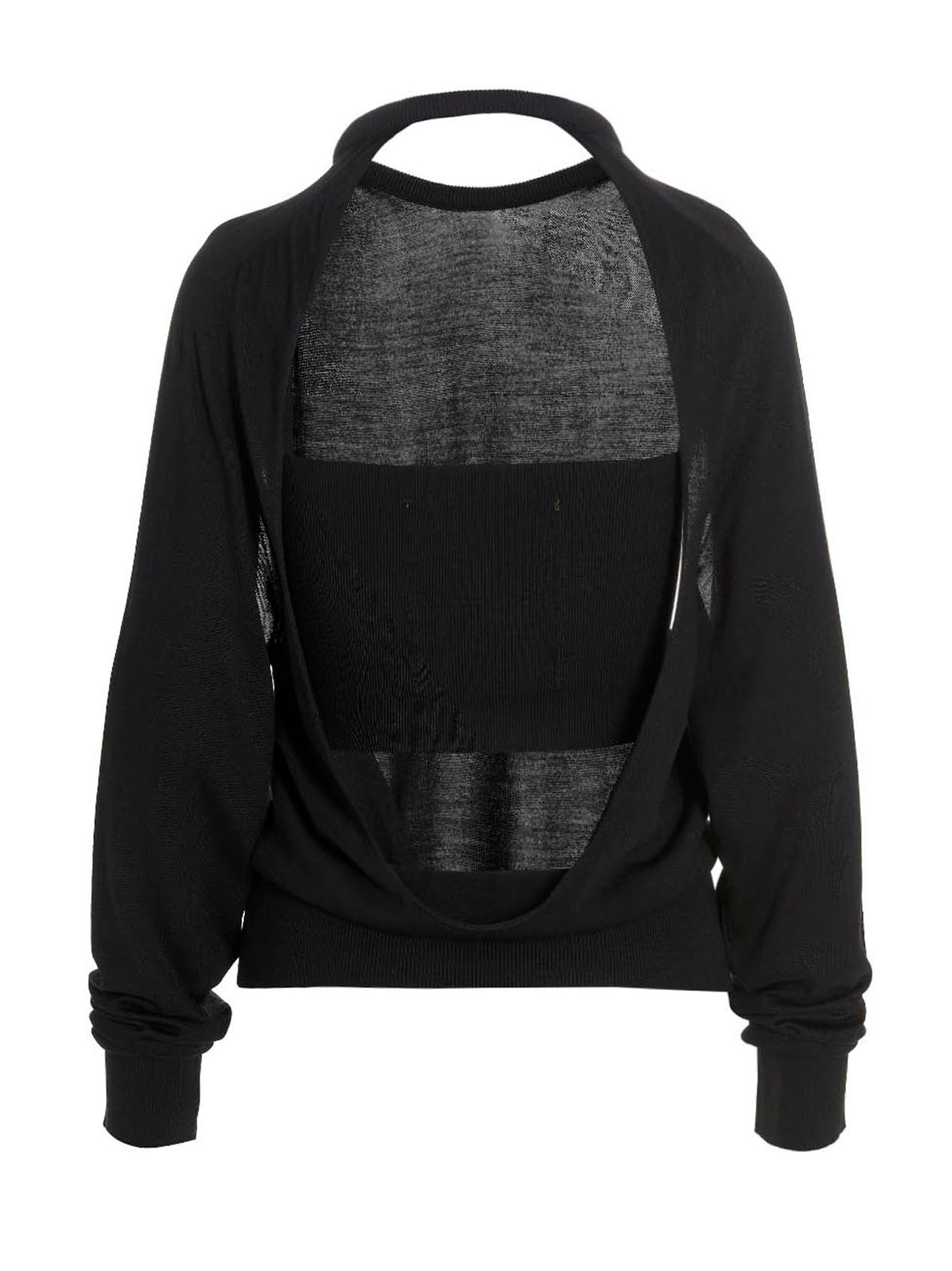 RAMAEL Black Silk Women's Cardigan