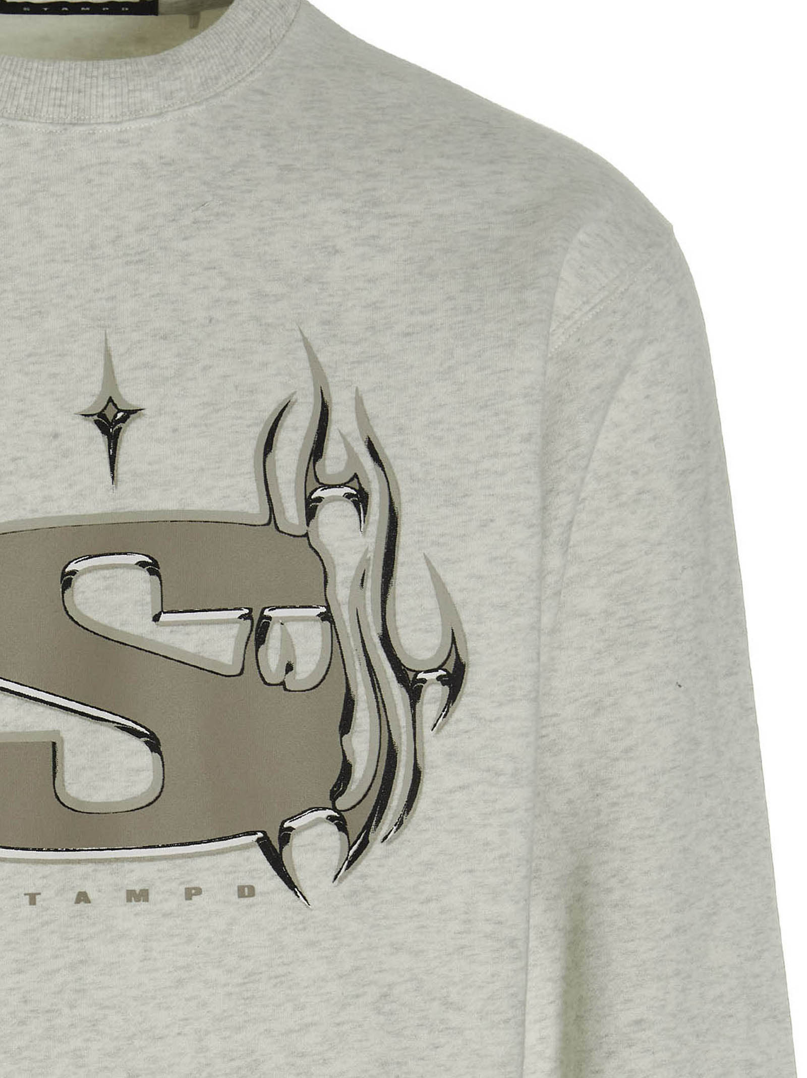 STAMPD Gray Cotton Men's Sweatshirt