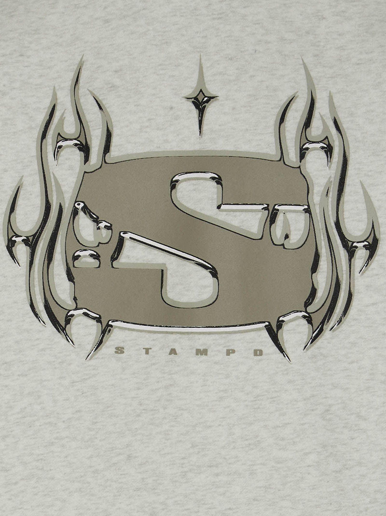 STAMPD Gray Cotton Men's Sweatshirt