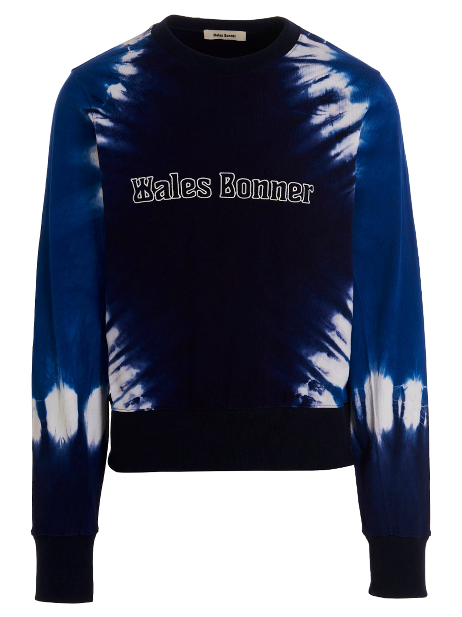 WALES BONNER Blue Cotton Men's Sweatshirt