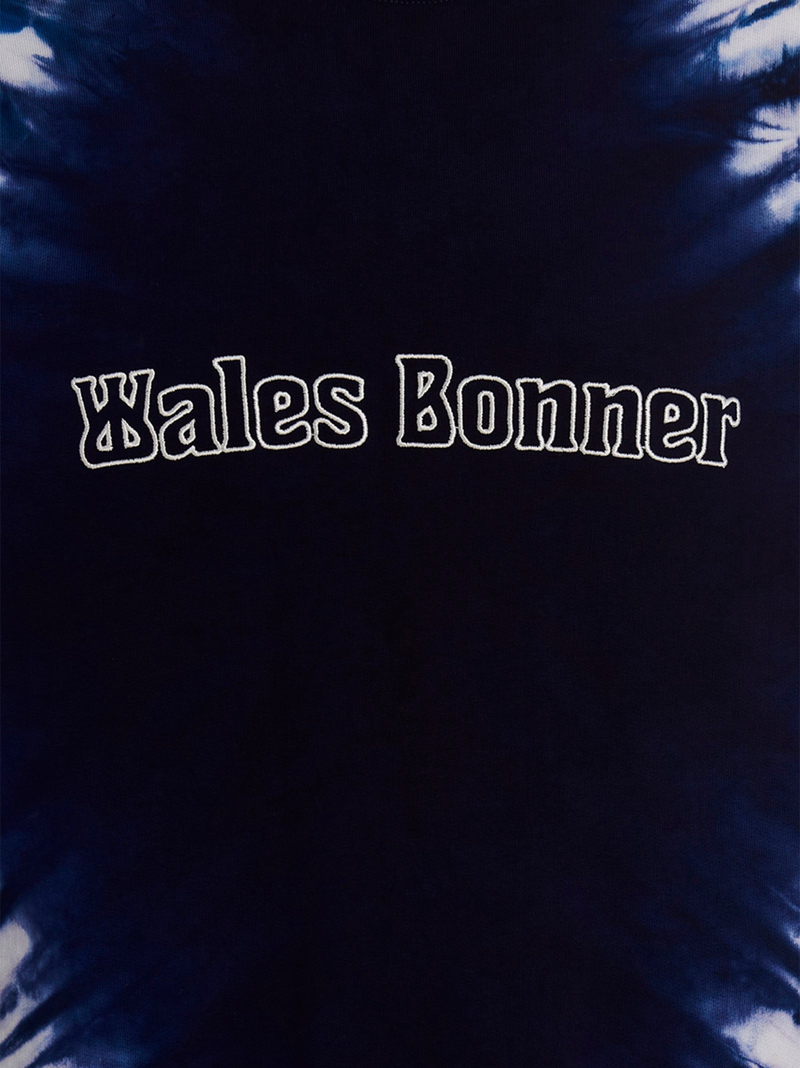 WALES BONNER Blue Cotton Men's Sweatshirt