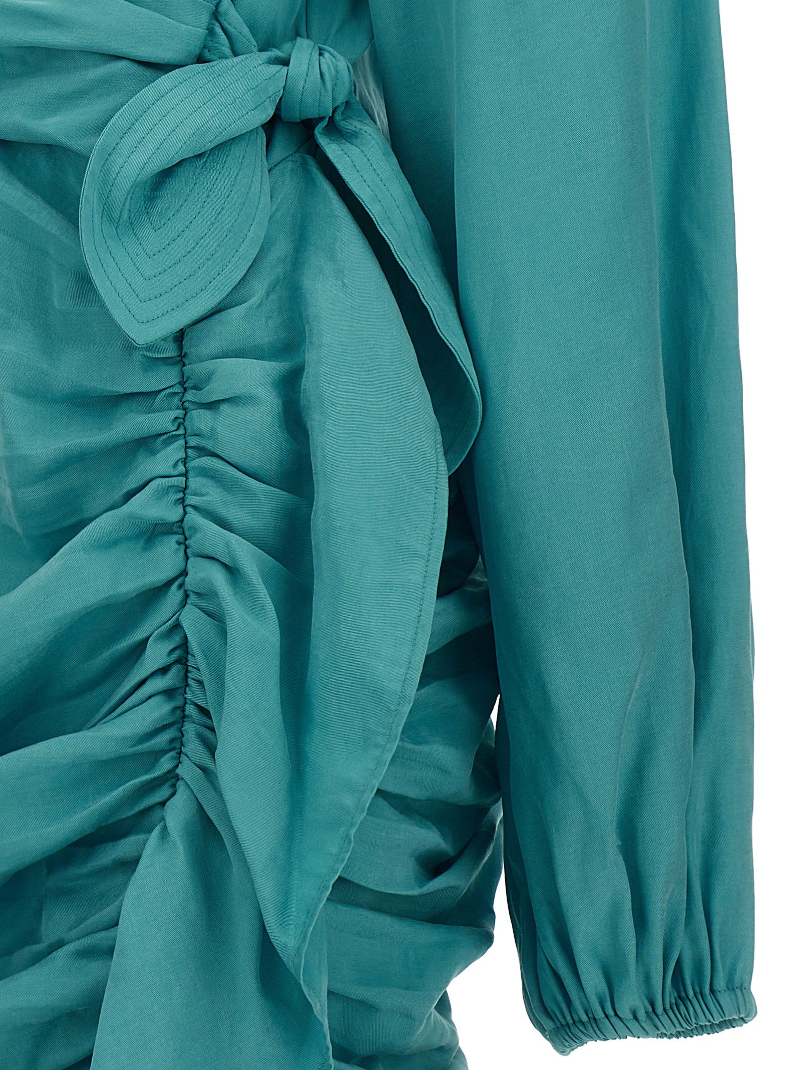 Ungaro Blue Lyocell Mini Women's Skirt