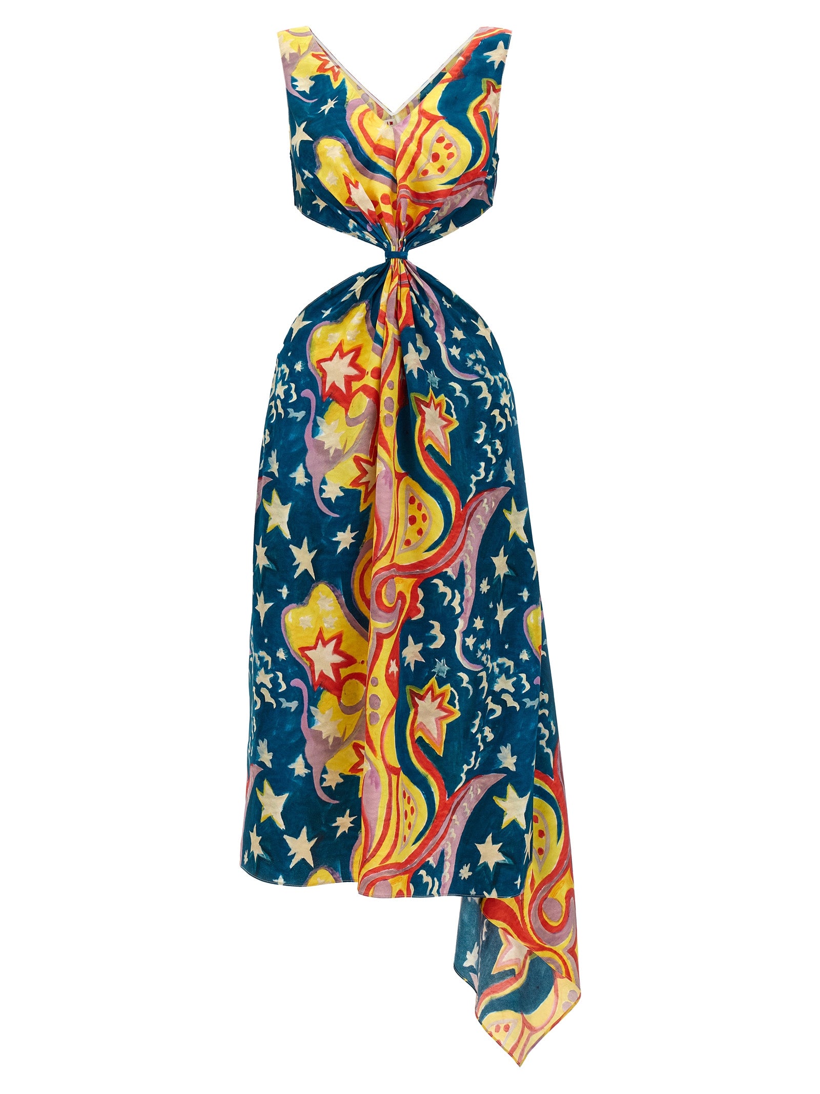 Marni Multicolor Viscose Long Women's Dress
