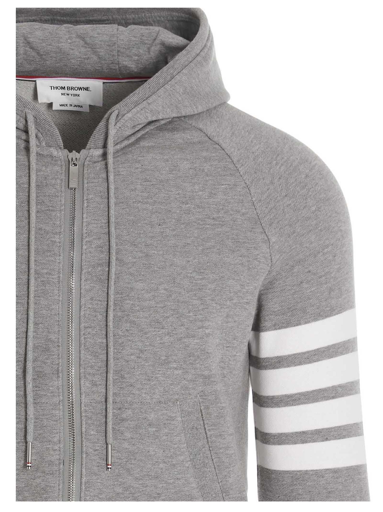 Thom Browne Gray Cotton Men's Sweatshirt