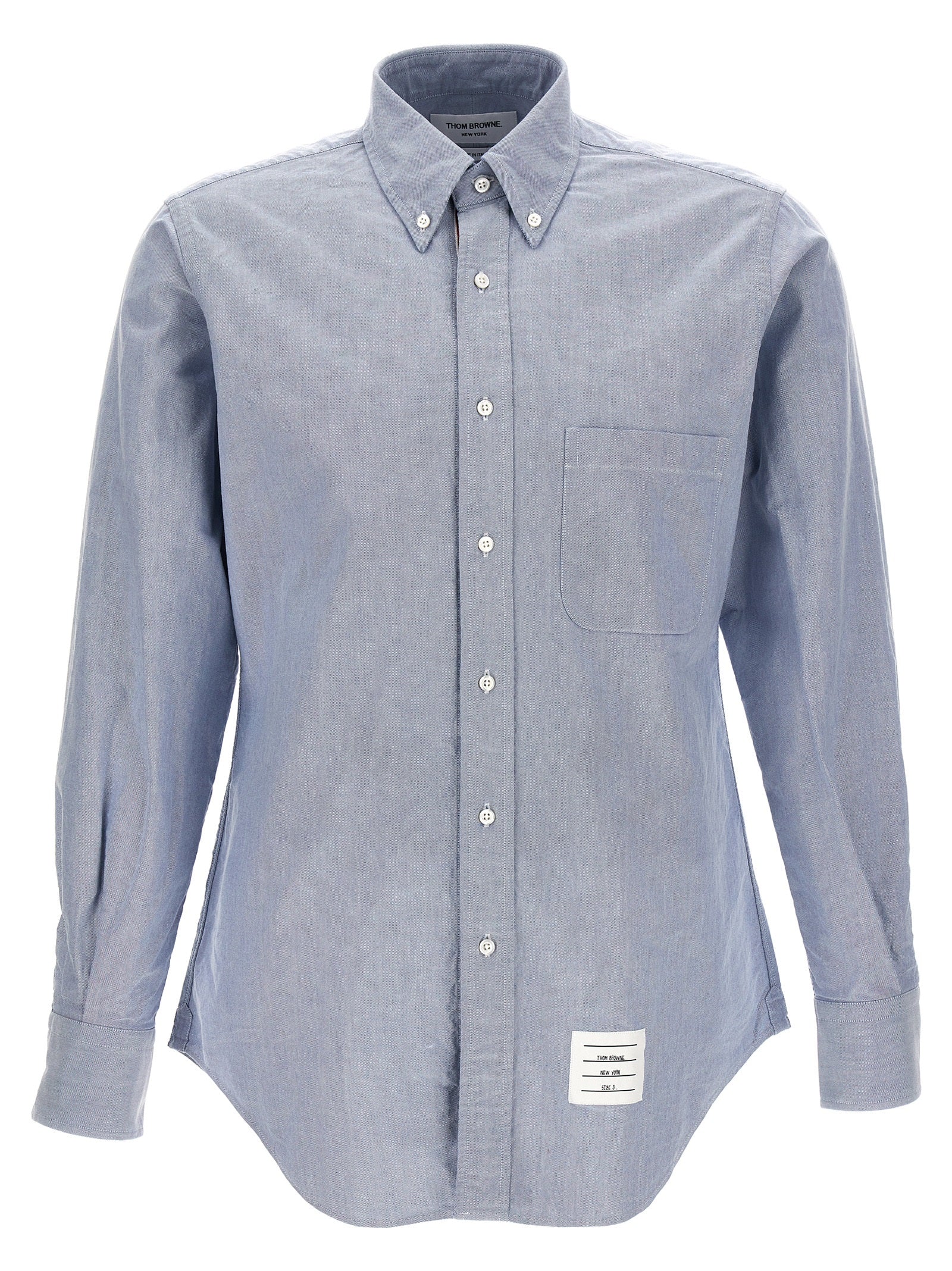 Thom Browne Blue Cotton Men's Blouse