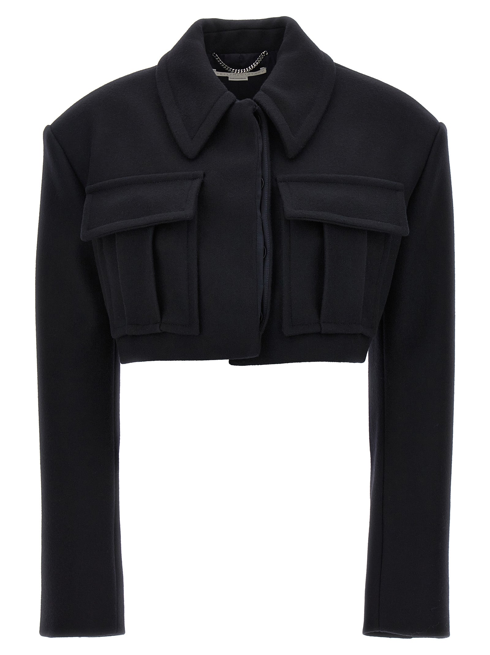 Stella McCartney Black Wool Full-Length Women's Jacket