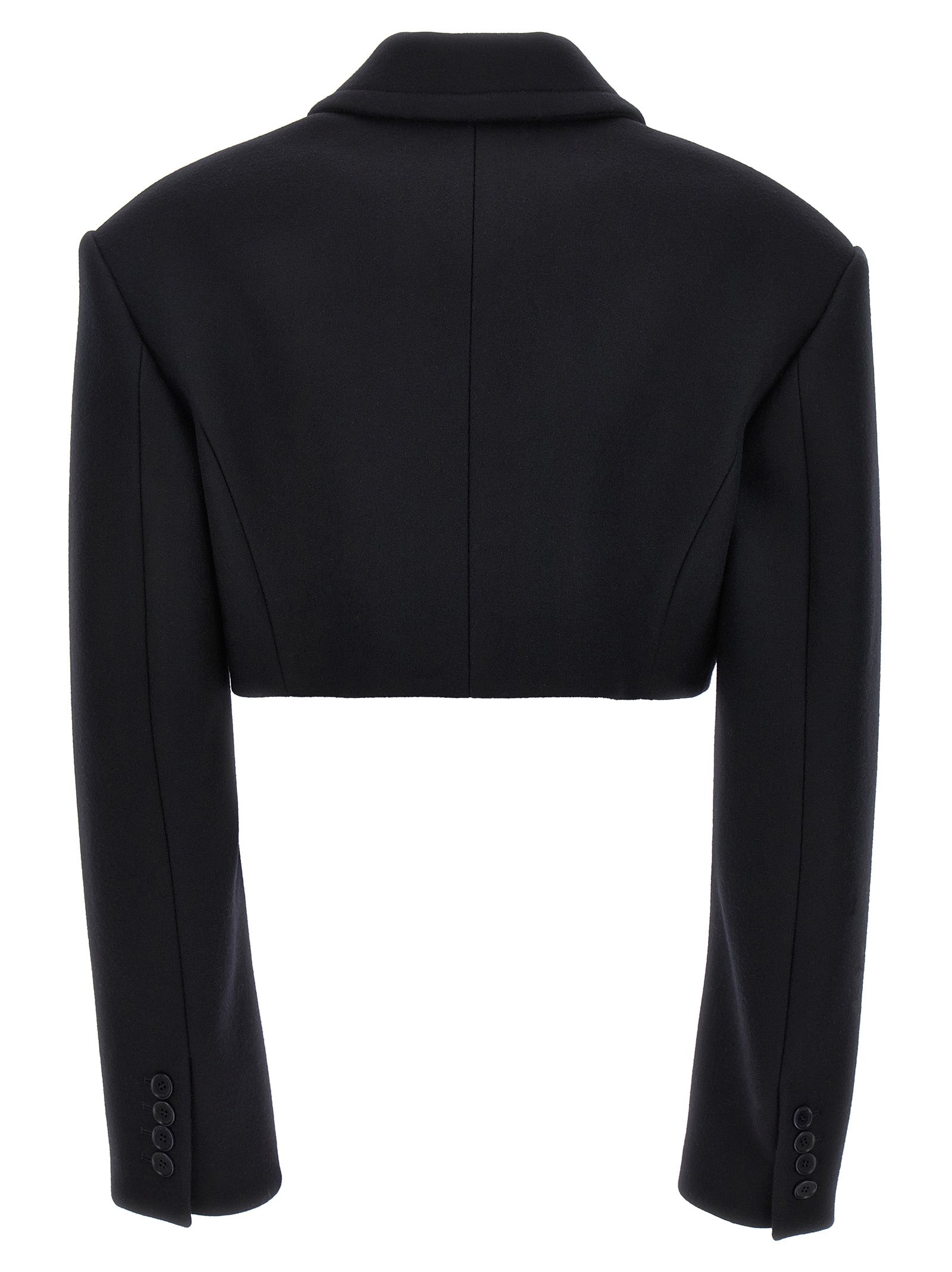 Stella McCartney Black Wool Full-Length Women's Jacket