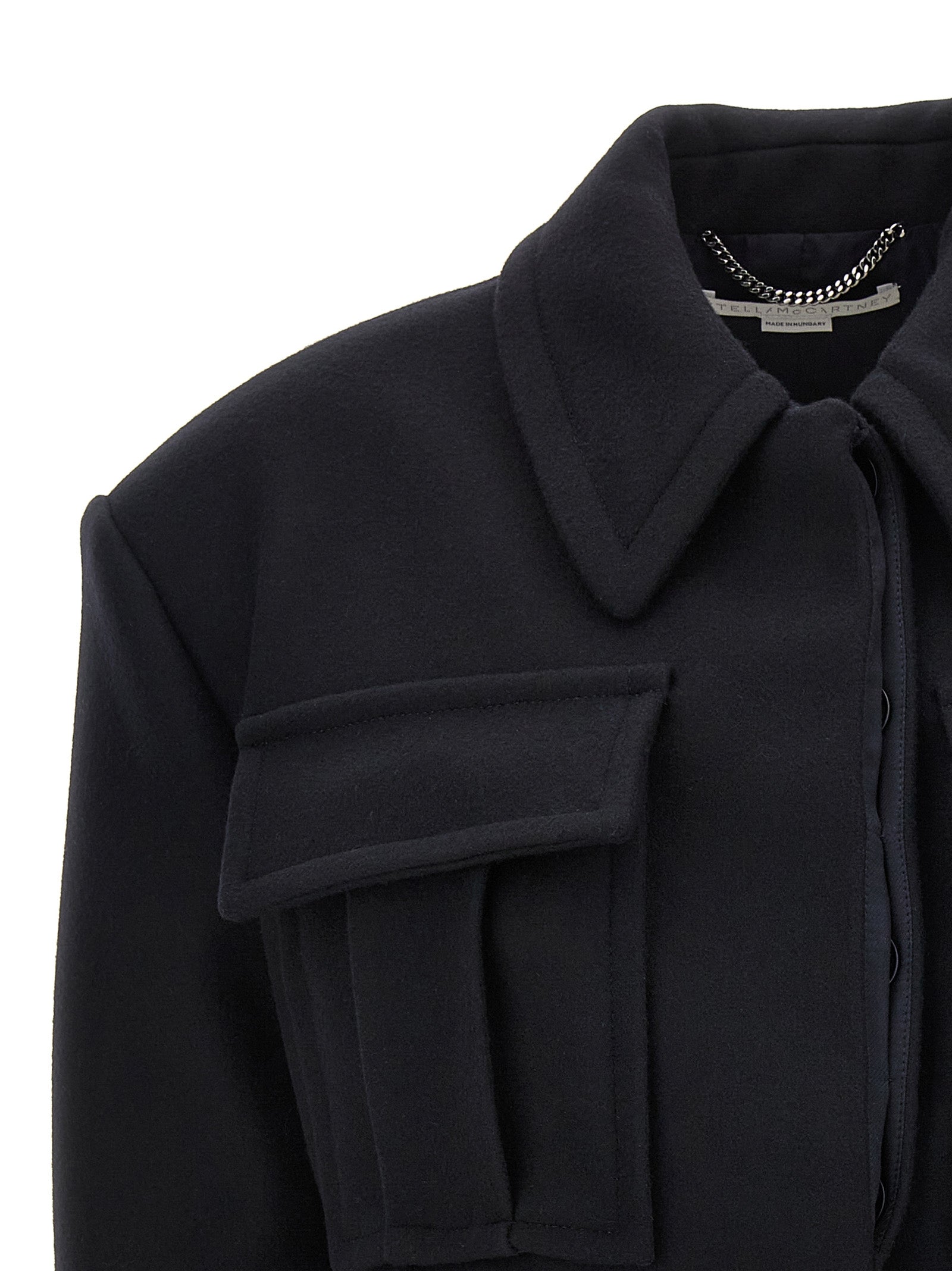 Stella McCartney Black Wool Full-Length Women's Jacket