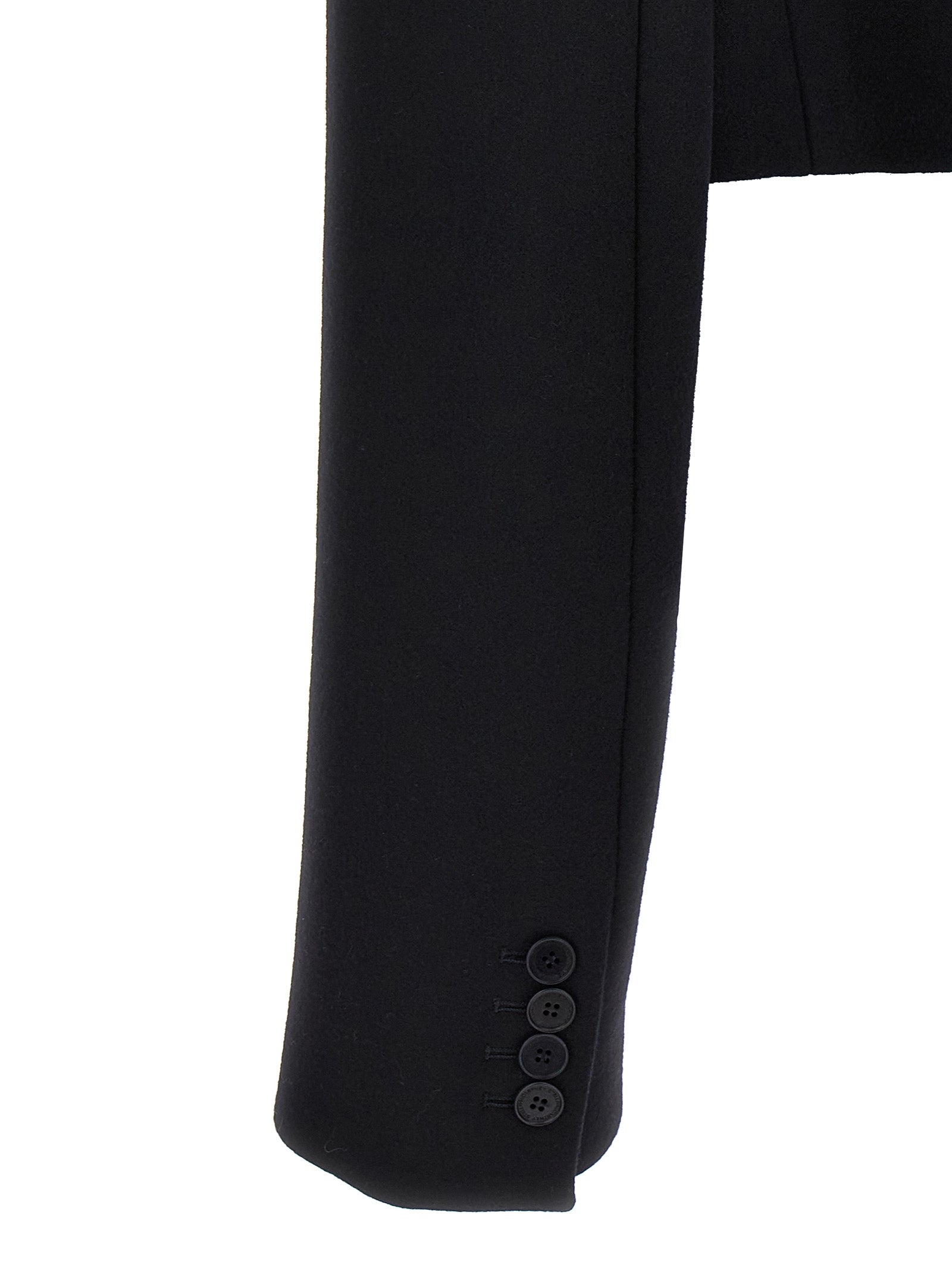 Stella McCartney Black Wool Full-Length Women's Jacket