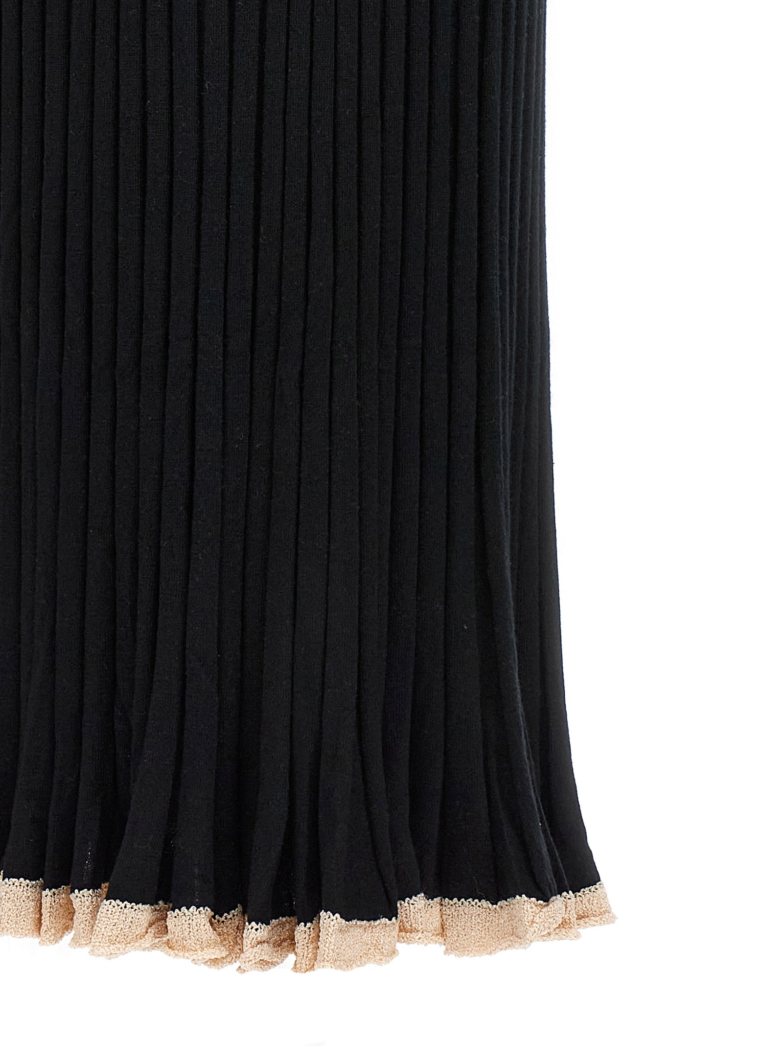 Proenza Schouler Black Silk Midi Women's Skirt