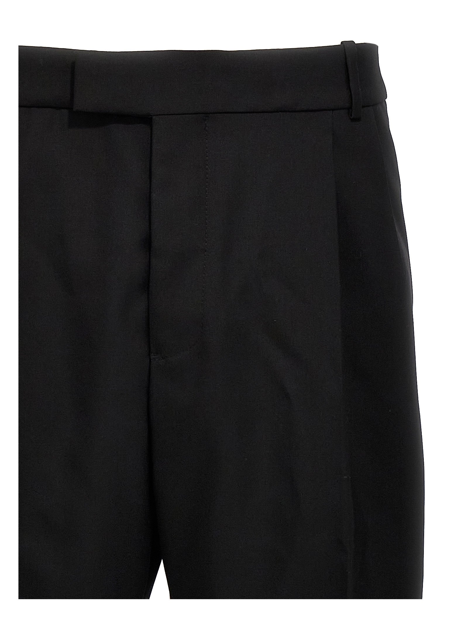 Alexander McQueen Black Wool Dress Men's Pants
