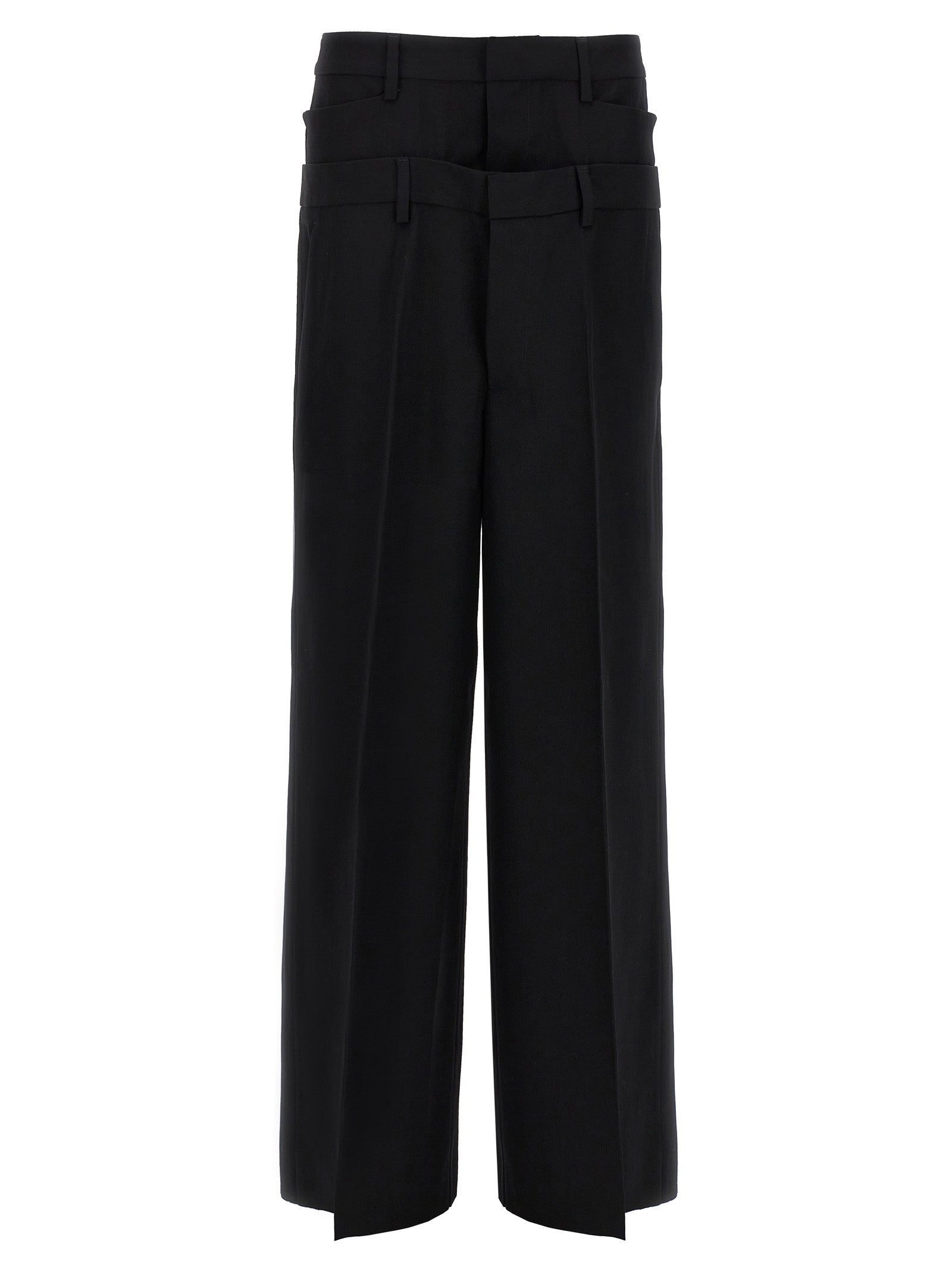 Dsquared² Black Virgin Wool Dress Women's Pants