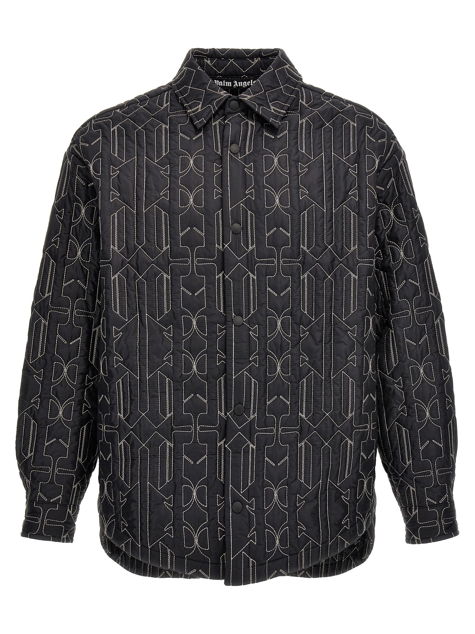Palm Angels Gray Polyamide Shell Men's Jacket