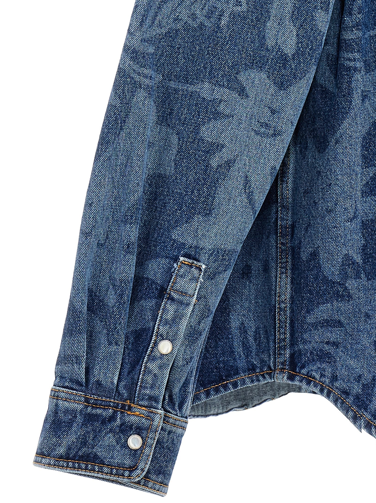 Palm Angels Blue Cotton Denim Men's Jacket
