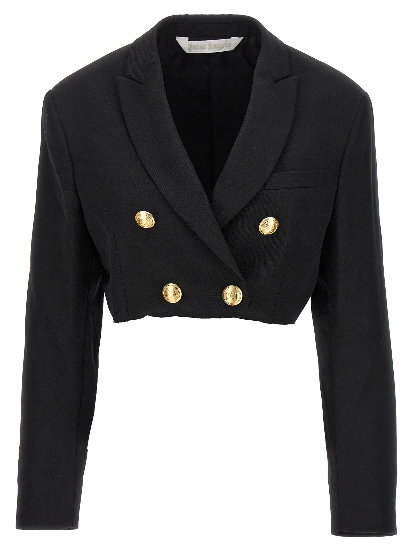 Palm Angels Black Polyester Women's Blazer