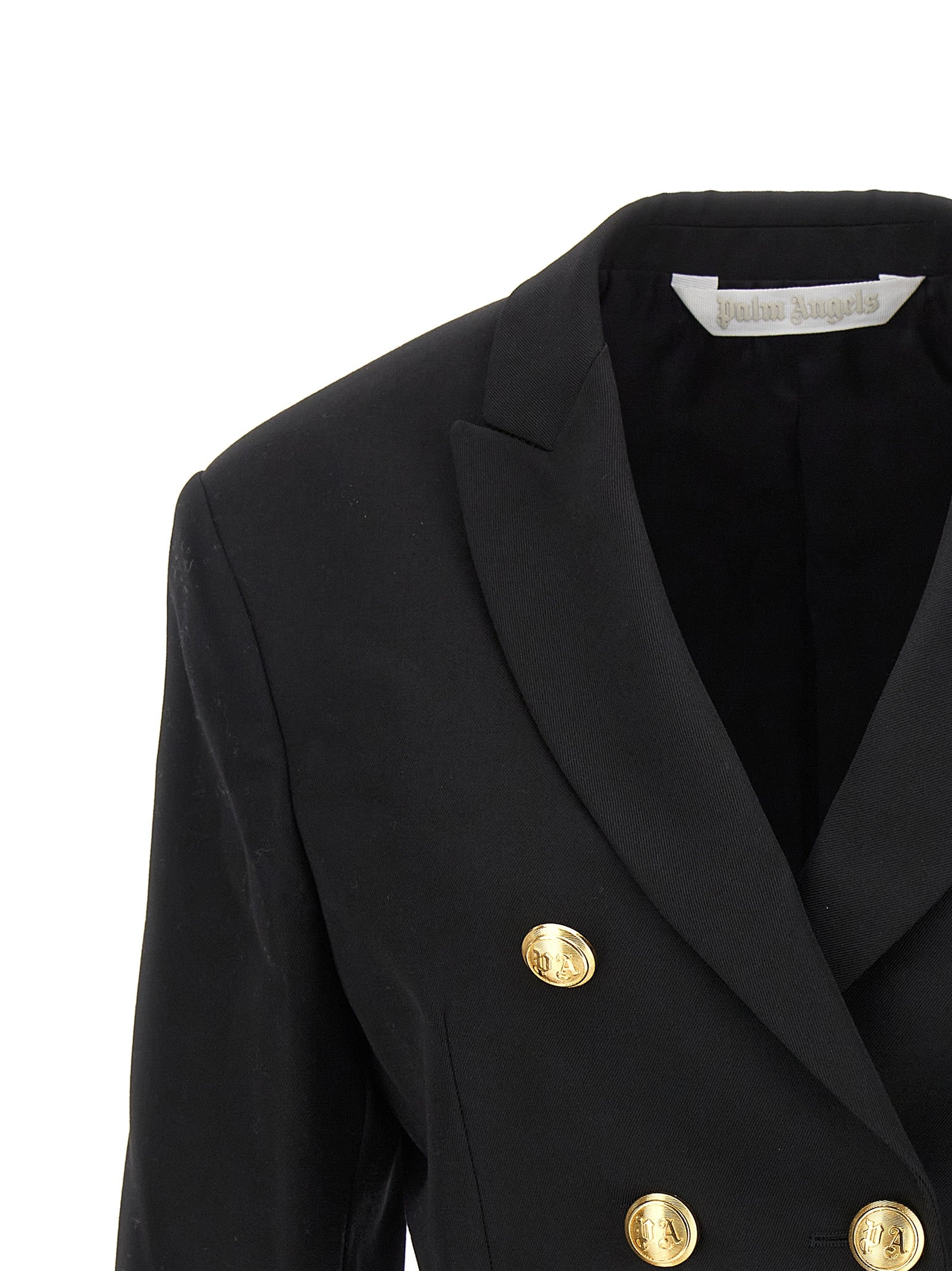 Palm Angels Black Polyester Women's Blazer
