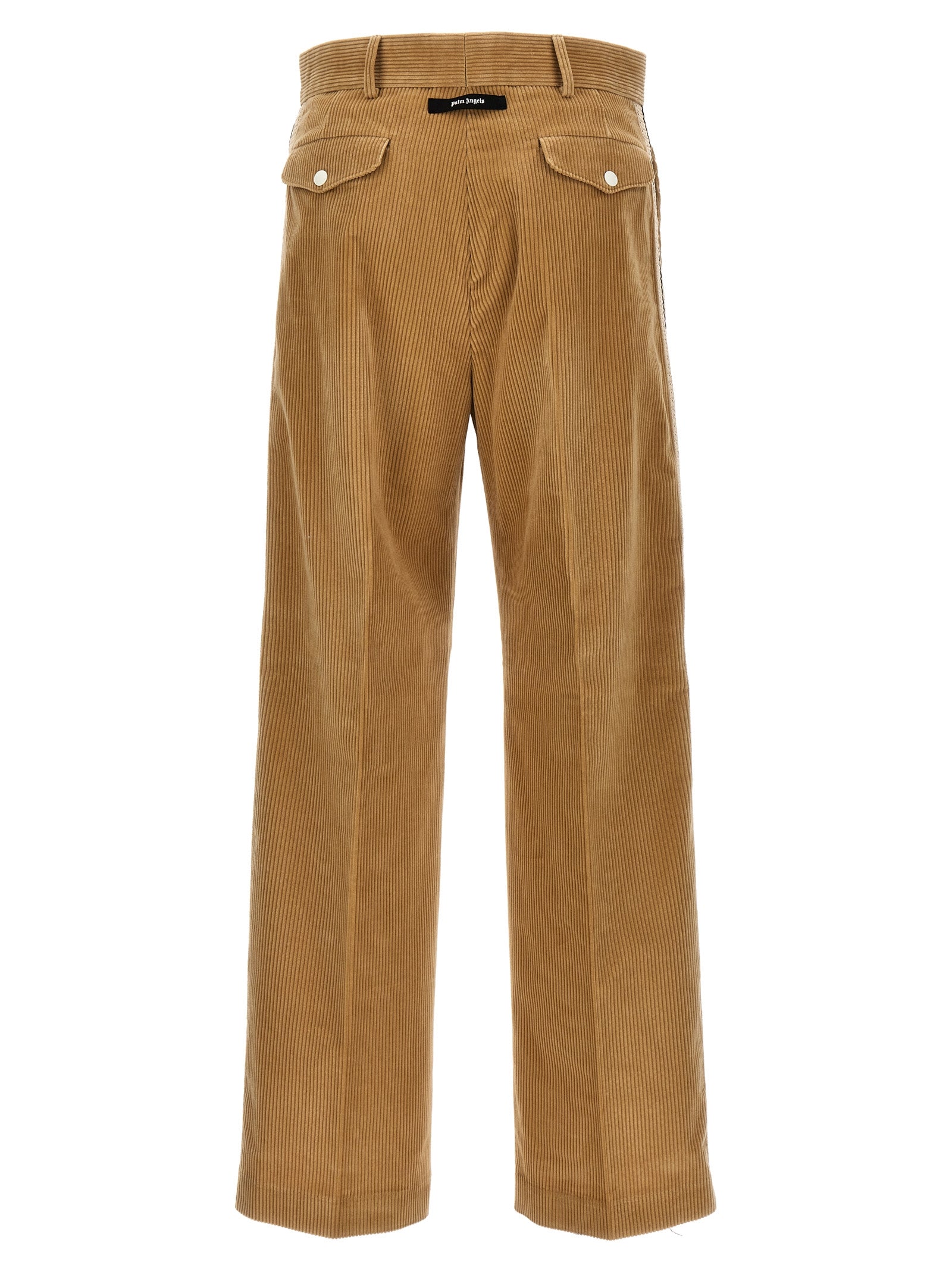 Palm Angels Beige Cotton Casual Men's Pants