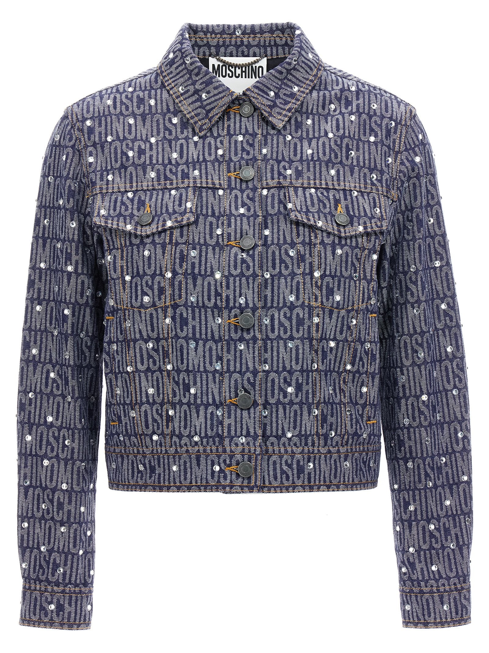 Moschino Blue Cotton Denim Women's Jacket