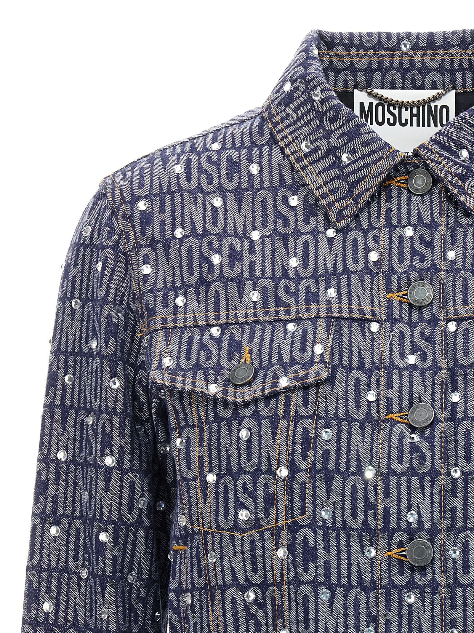 Moschino Blue Cotton Denim Women's Jacket