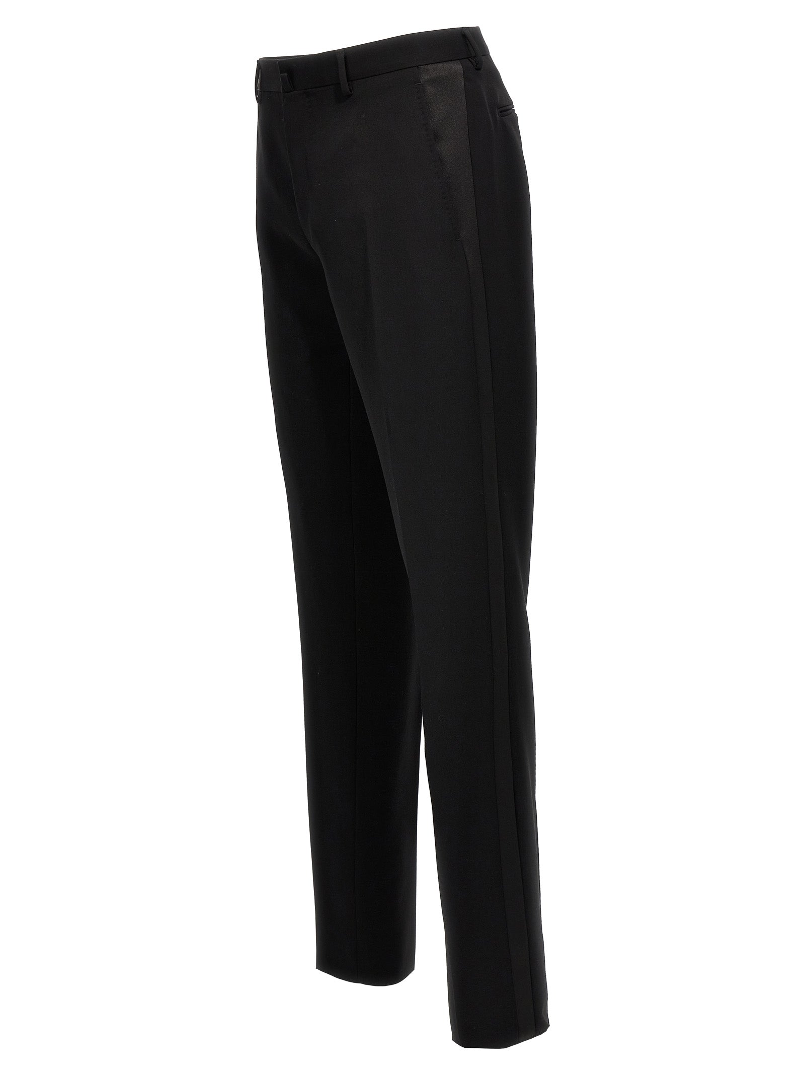 Lanvin Black Wool Dress Men's Pants