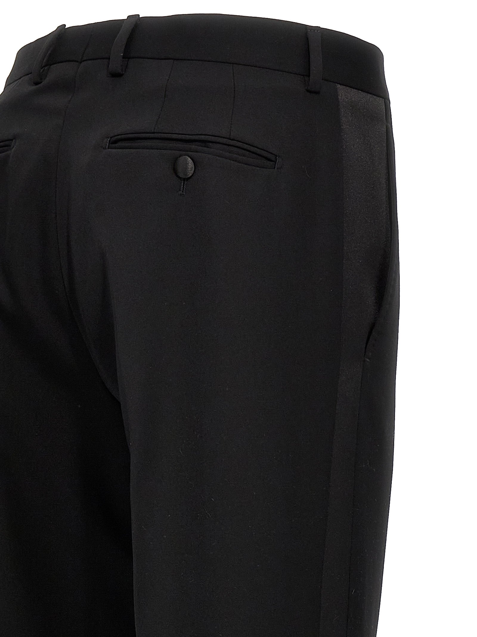 Lanvin Black Wool Dress Men's Pants