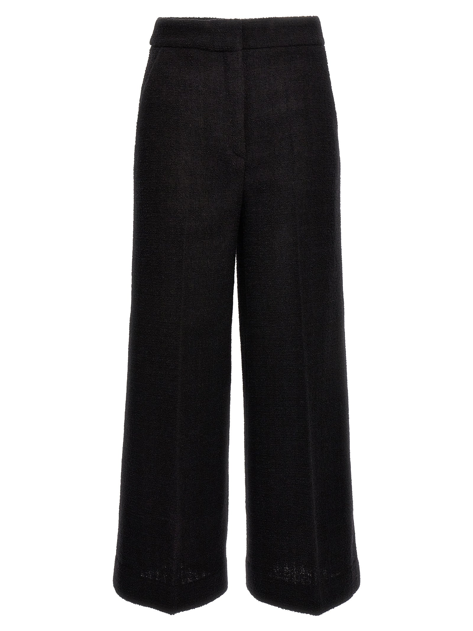 Moschino Black Wool Cropped Women's Pants