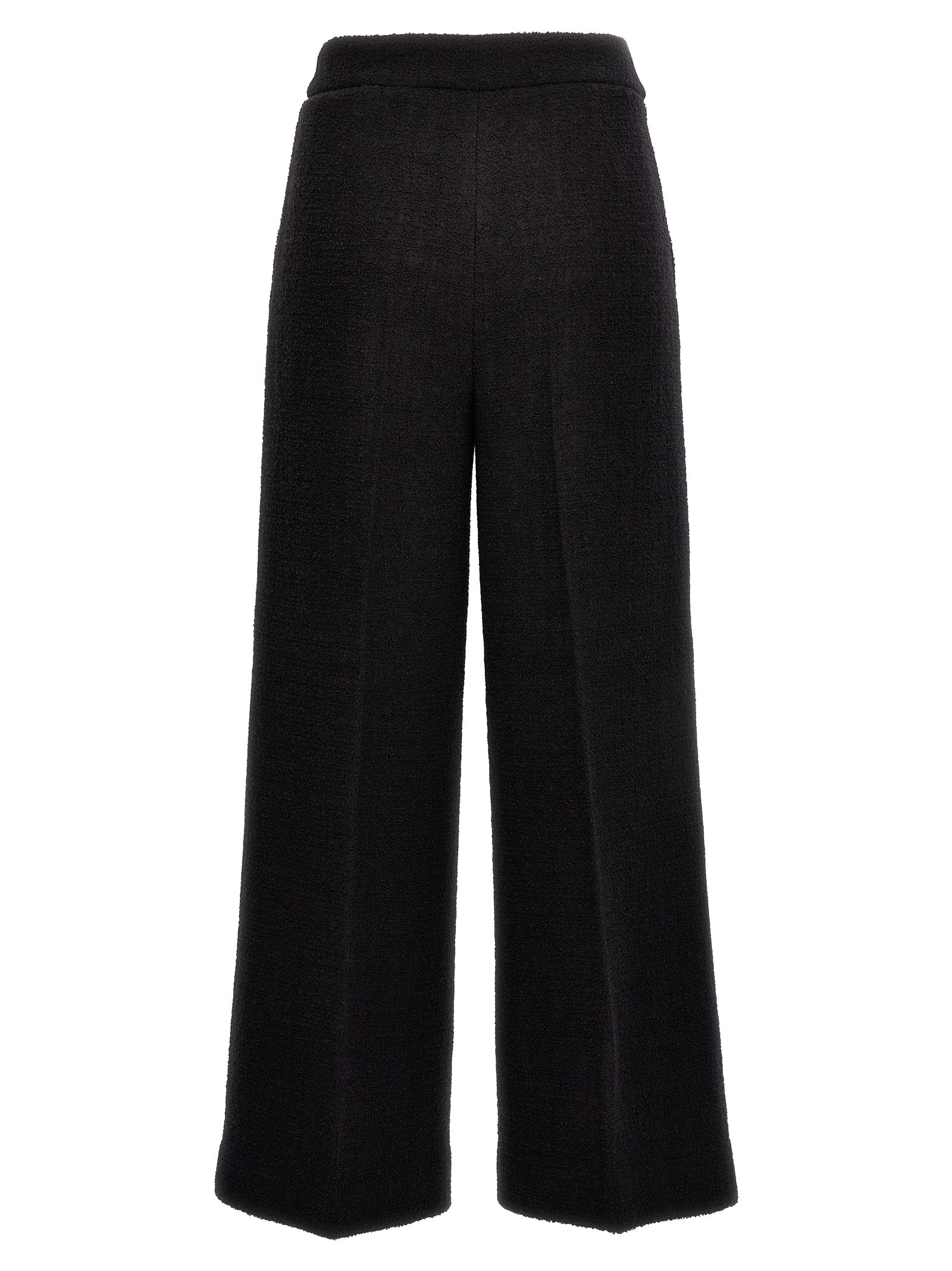 Moschino Black Wool Cropped Women's Pants