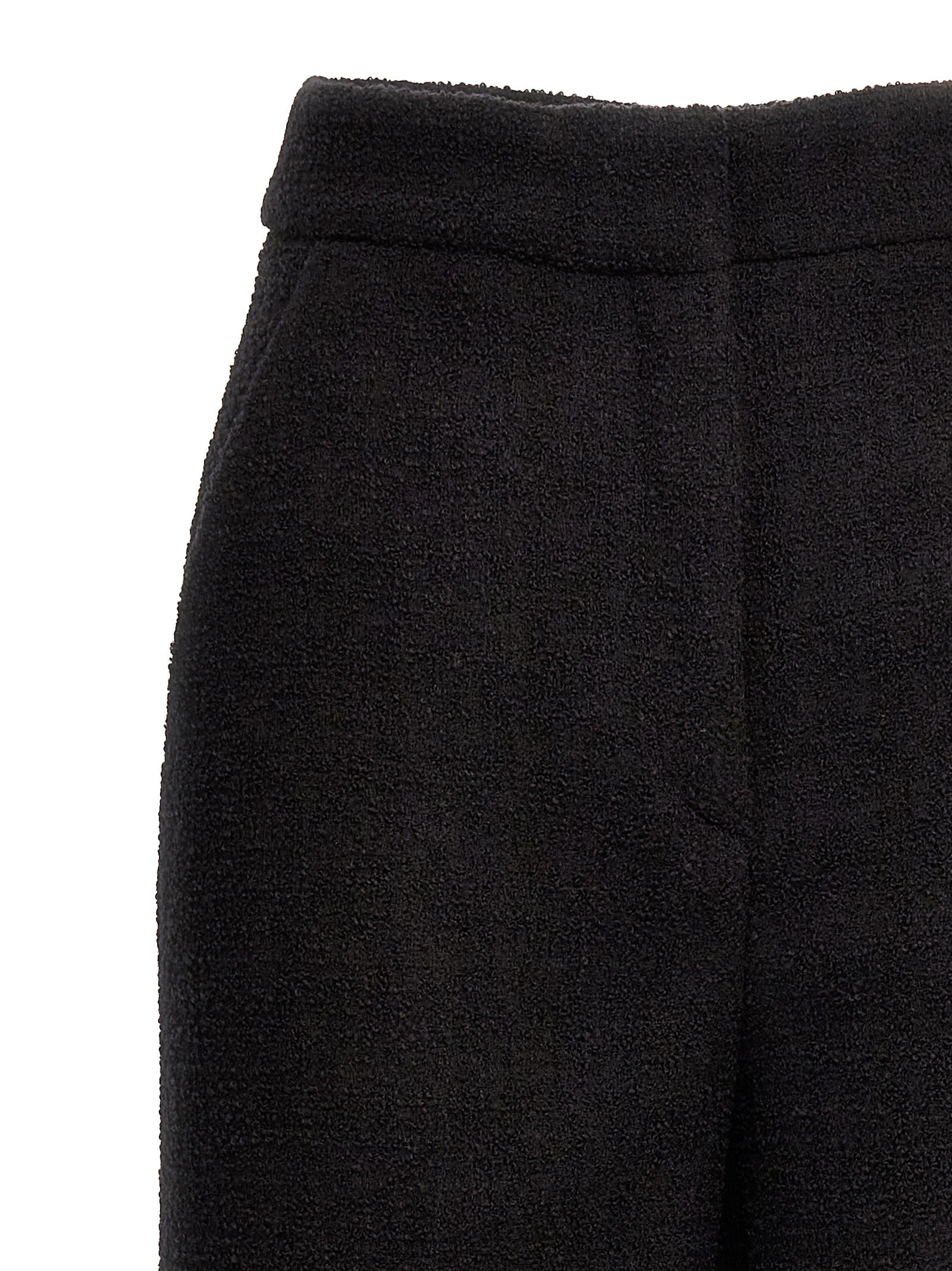 Moschino Black Wool Cropped Women's Pants