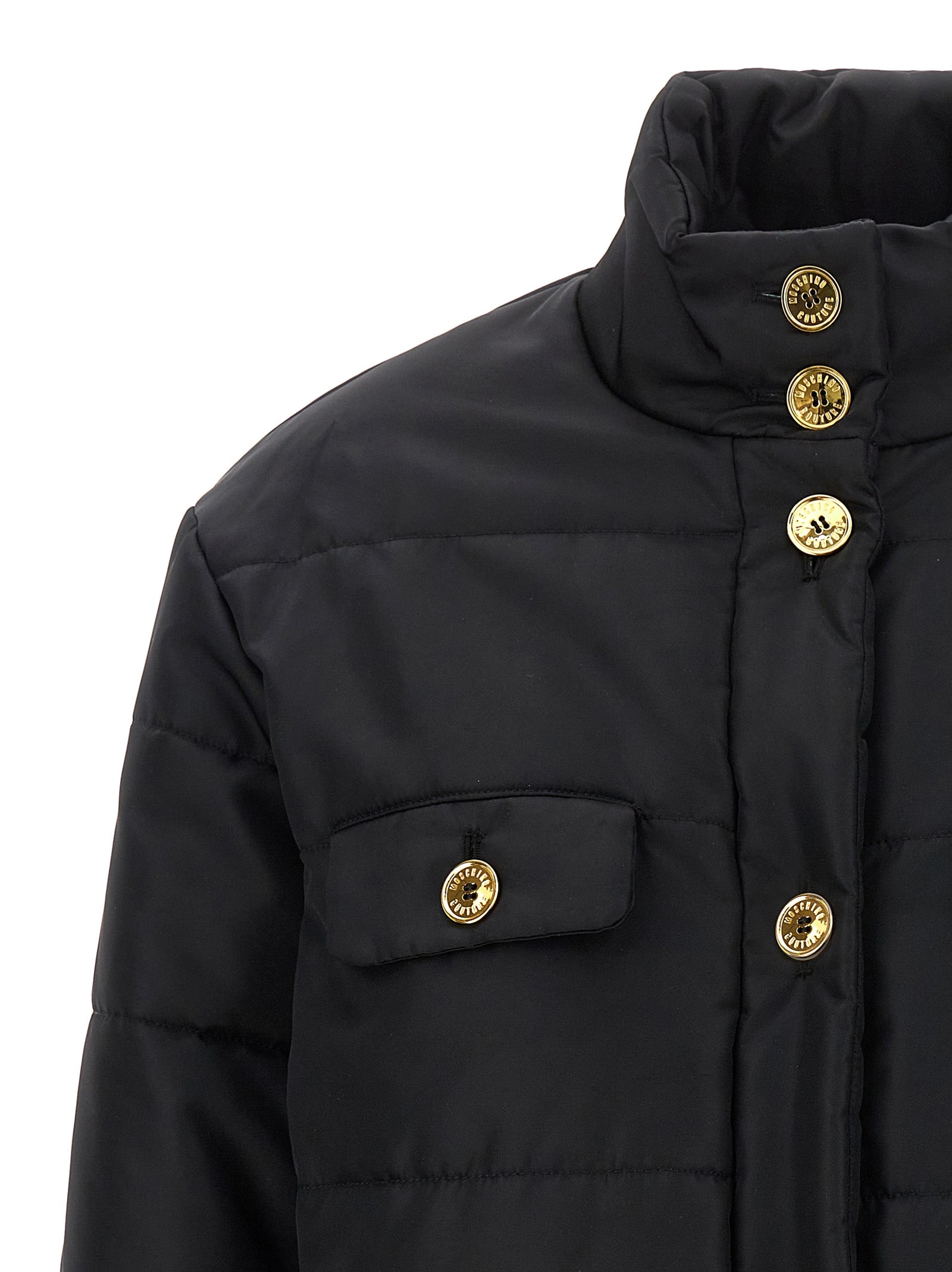 Moschino Black Polyamide Full-Length Women's Jacket