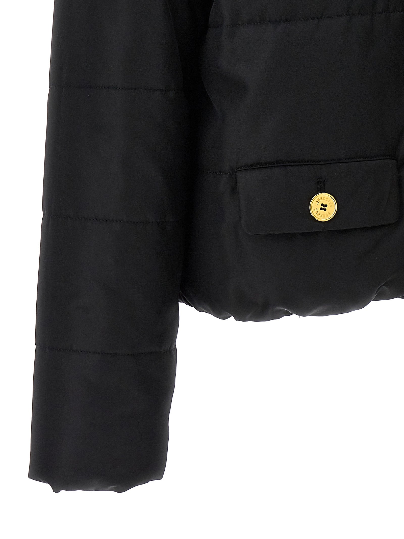 Moschino Black Polyamide Full-Length Women's Jacket