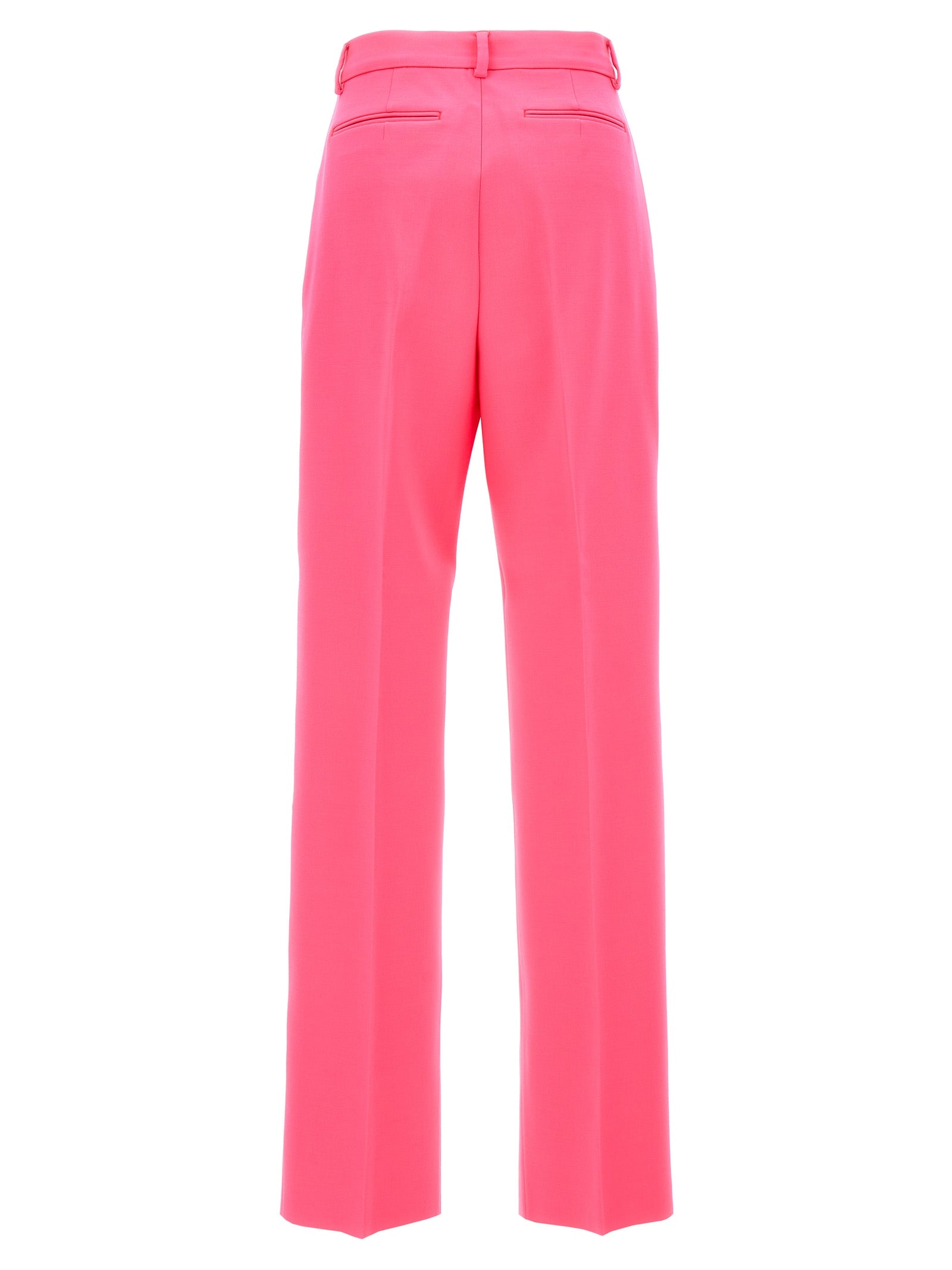 Sportmax Fuchsia Virgin Wool Casual Women's Pants