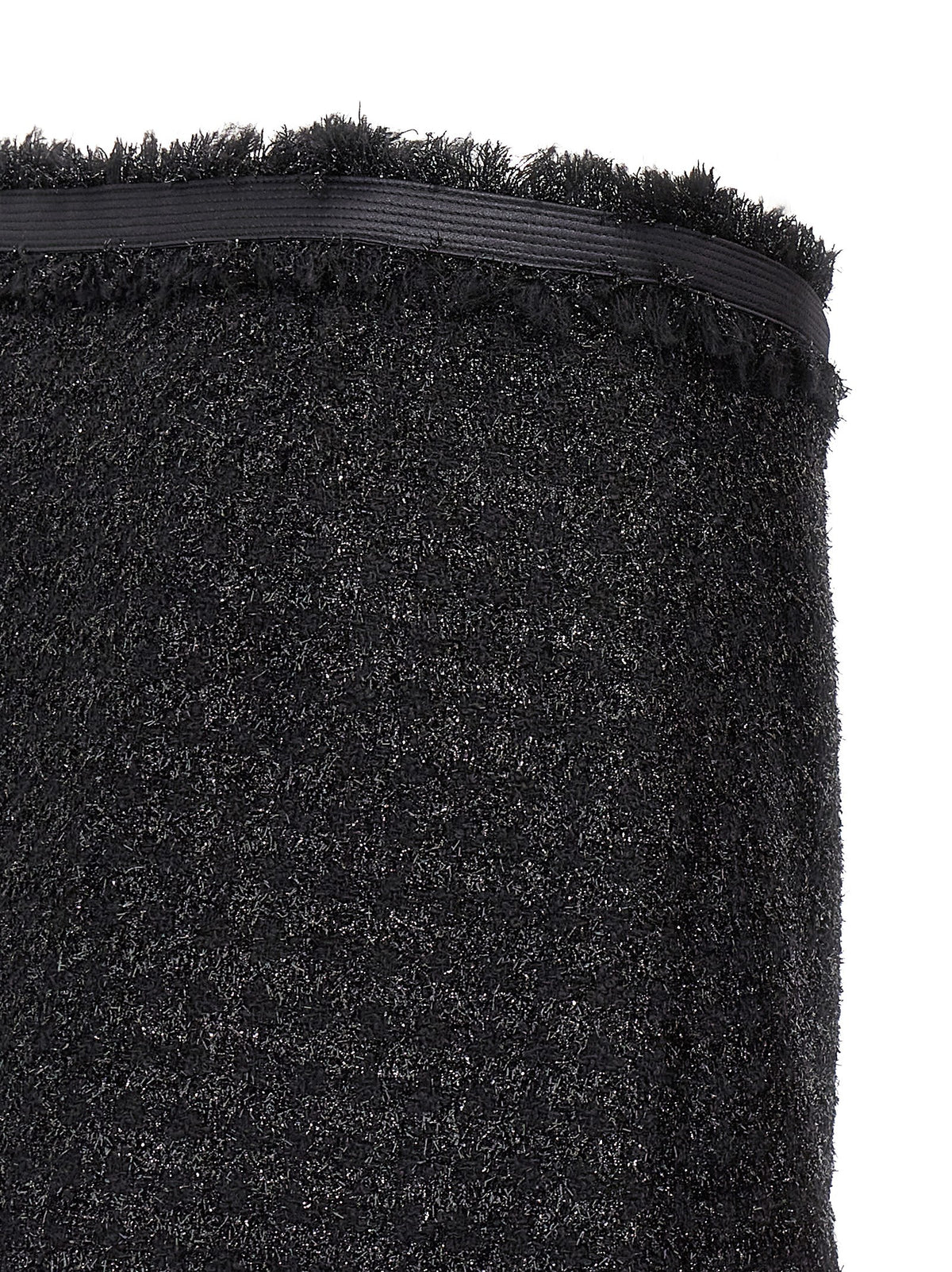 Versace Black Virgin Wool Long Women's Skirt