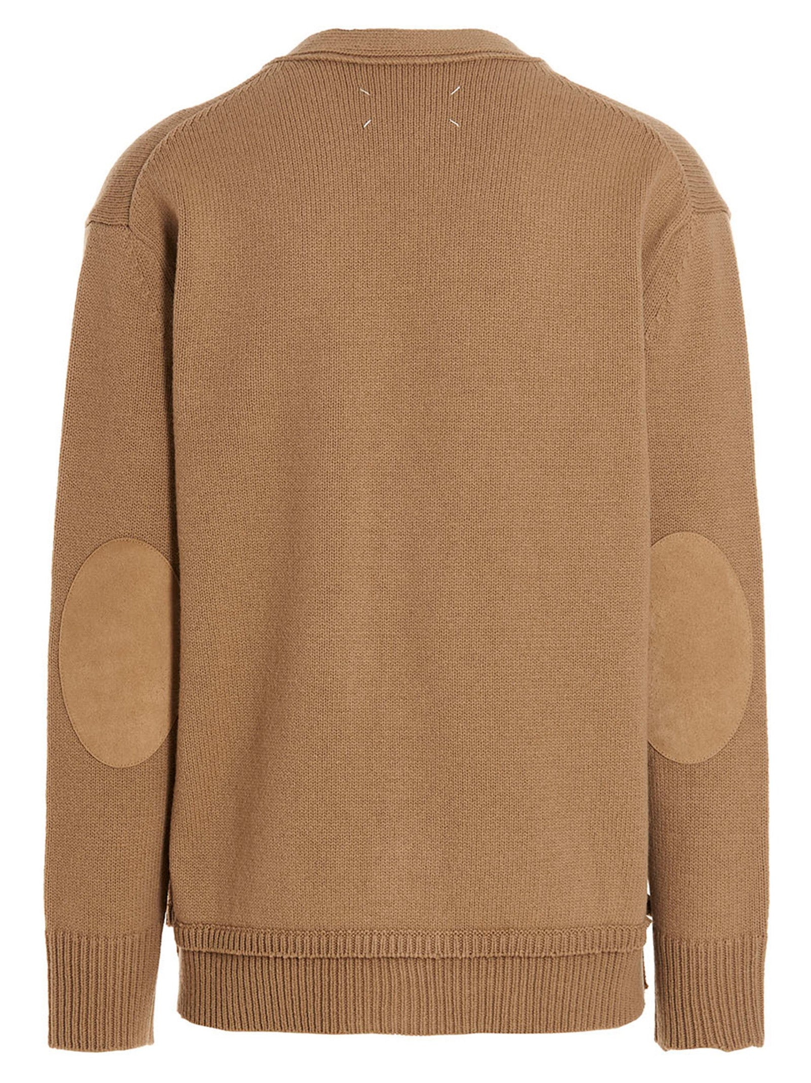 Maison Margiela Beige Wool Men's Cardigan