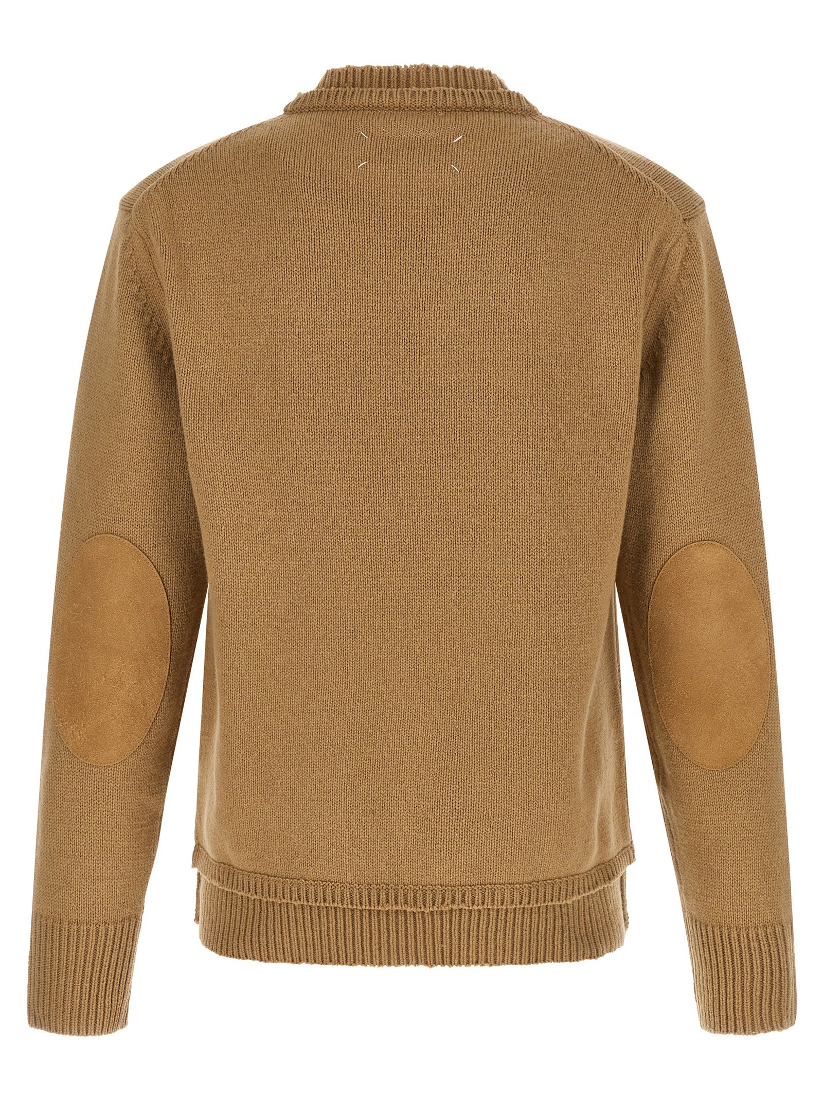 Maison Margiela Beige Wool Men's Cardigan