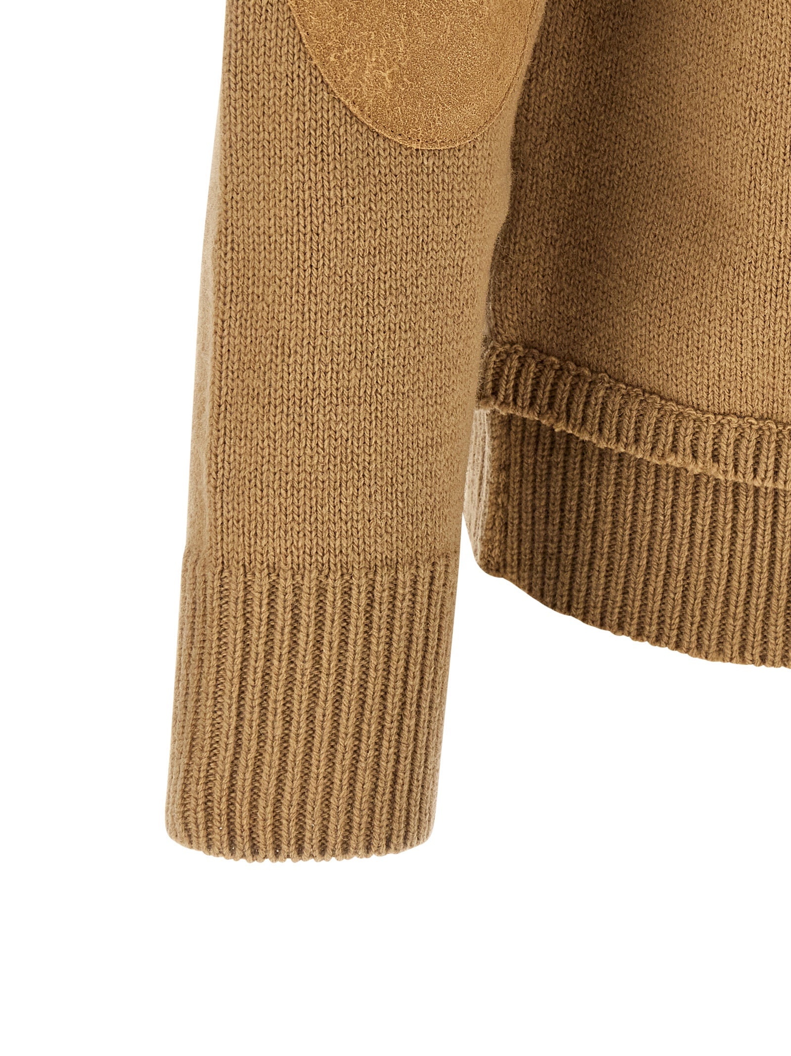 Maison Margiela Beige Wool Men's Cardigan