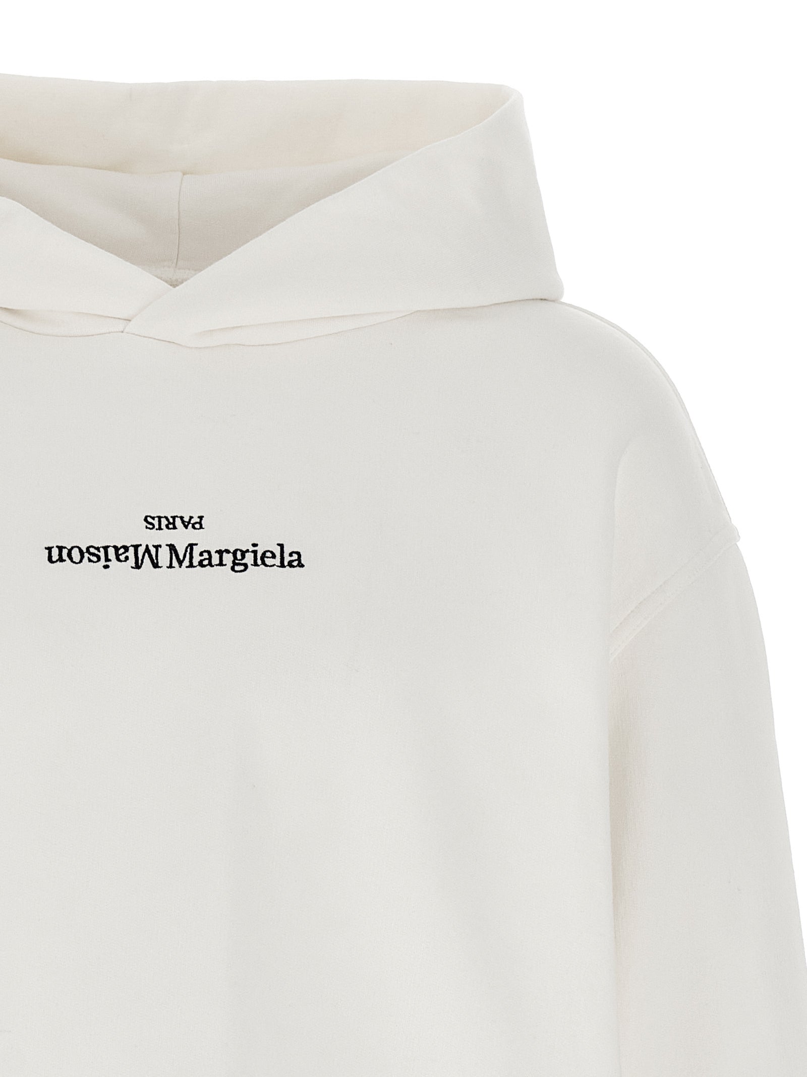 Maison Margiela White Cotton Men's Sweatshirt