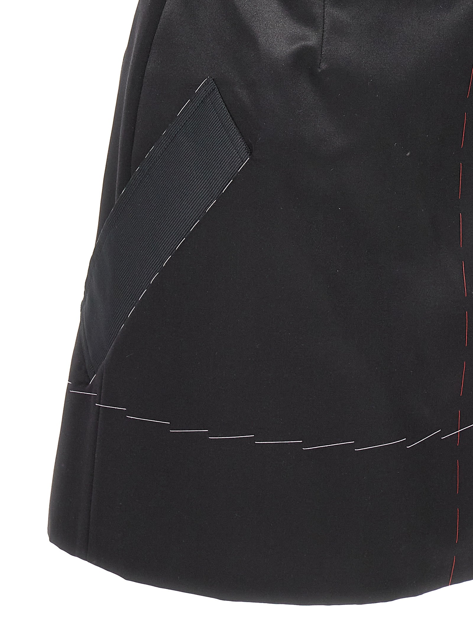 Maison Margiela Black Acetate Short Women's Dress