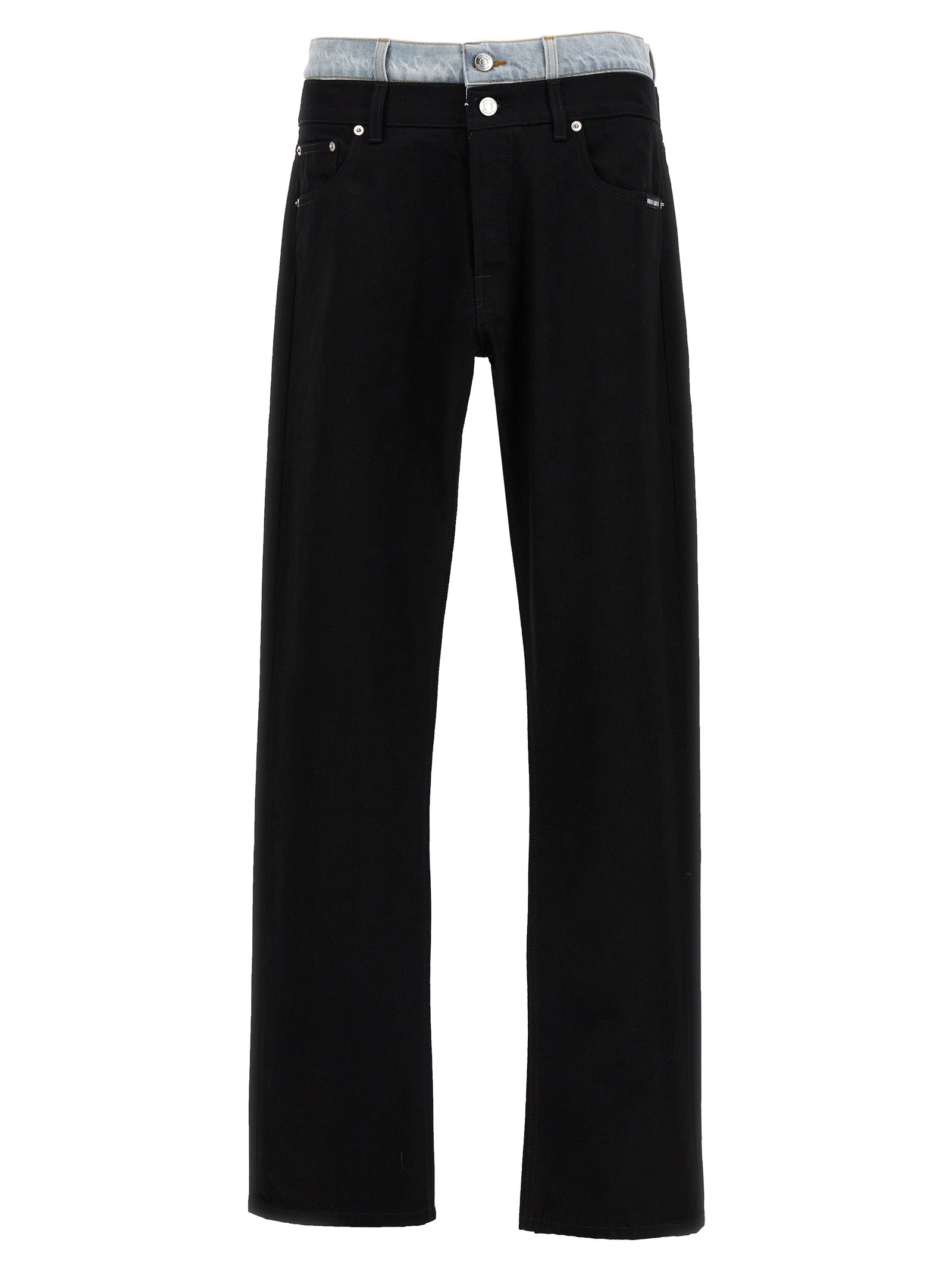 VTMNTS Black Cotton Straight-Leg Men's Jeans