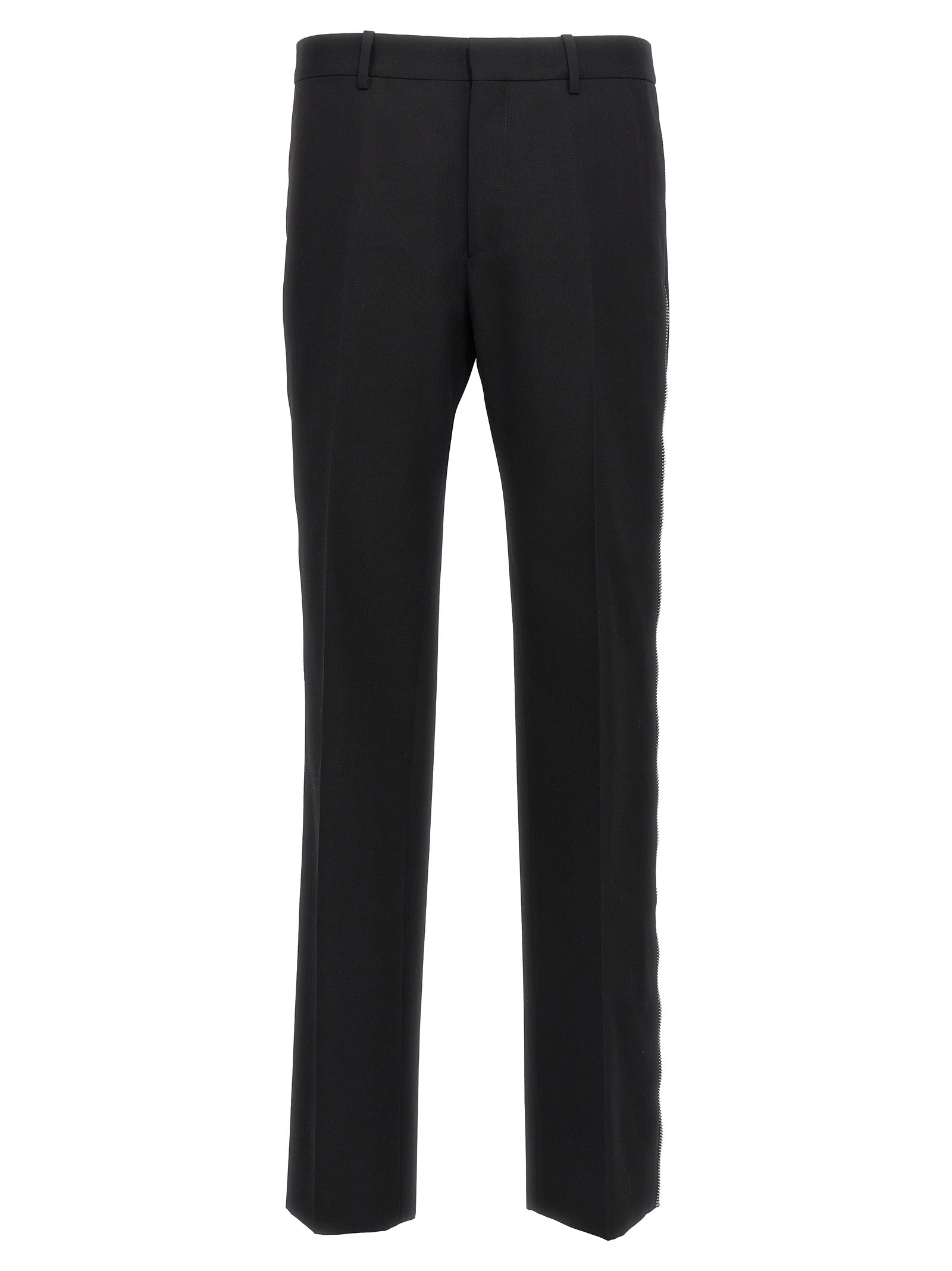 Off-White Black Virgin Wool Dress Men's Pants